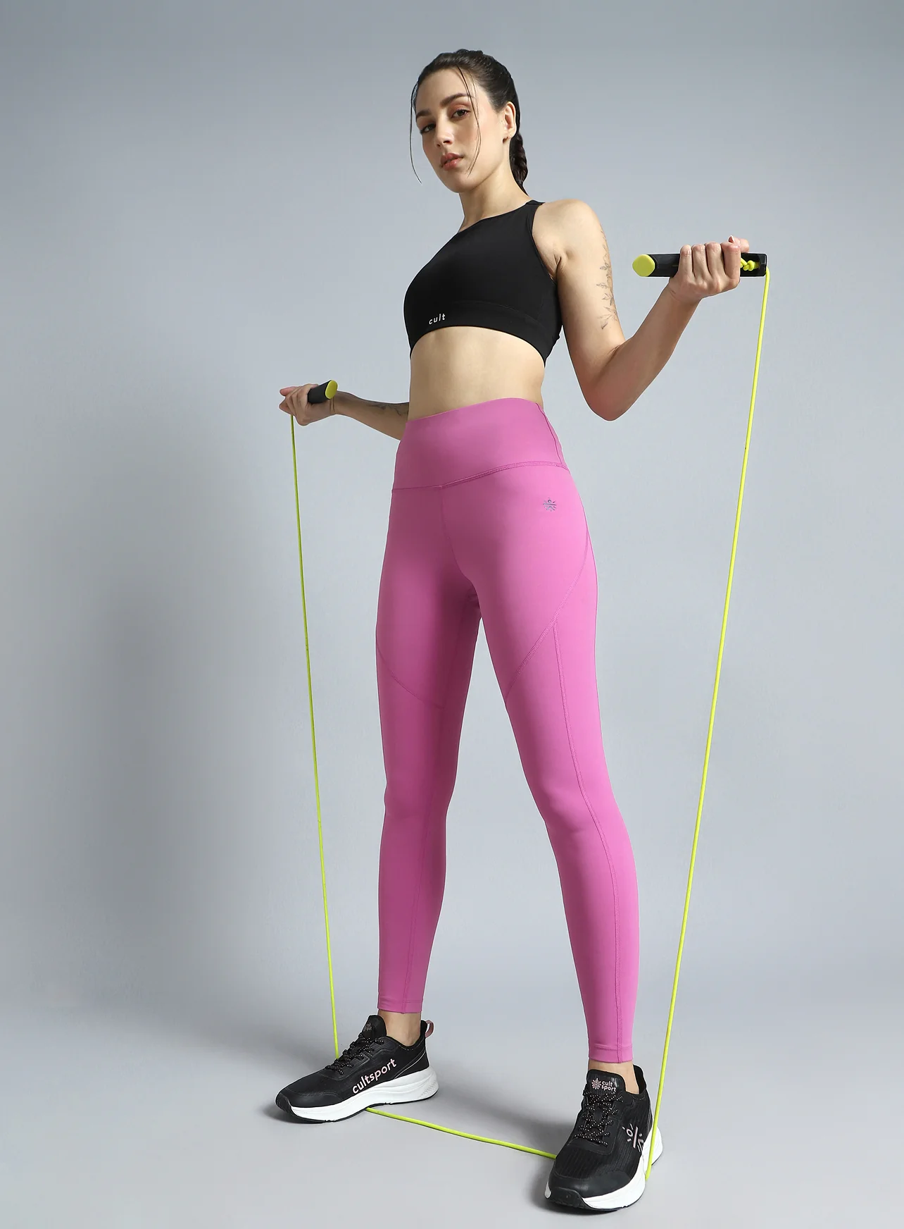 Women's Pink Train In Workout COMFlex Tights - Image 3