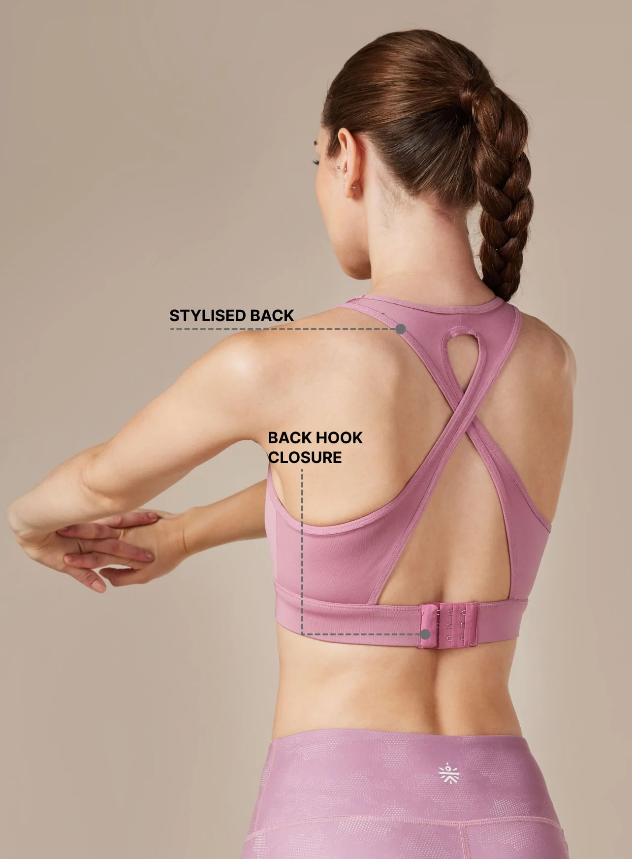 Women's Pink Training Champion Bra - Image 3