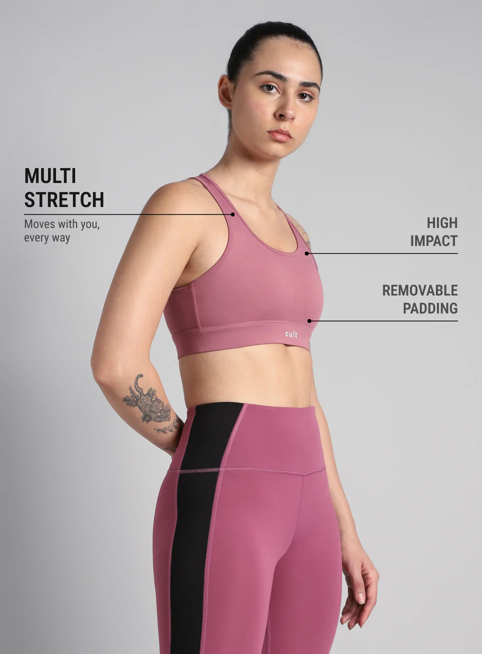 Women's Pink Training Champion Bra - Image 5