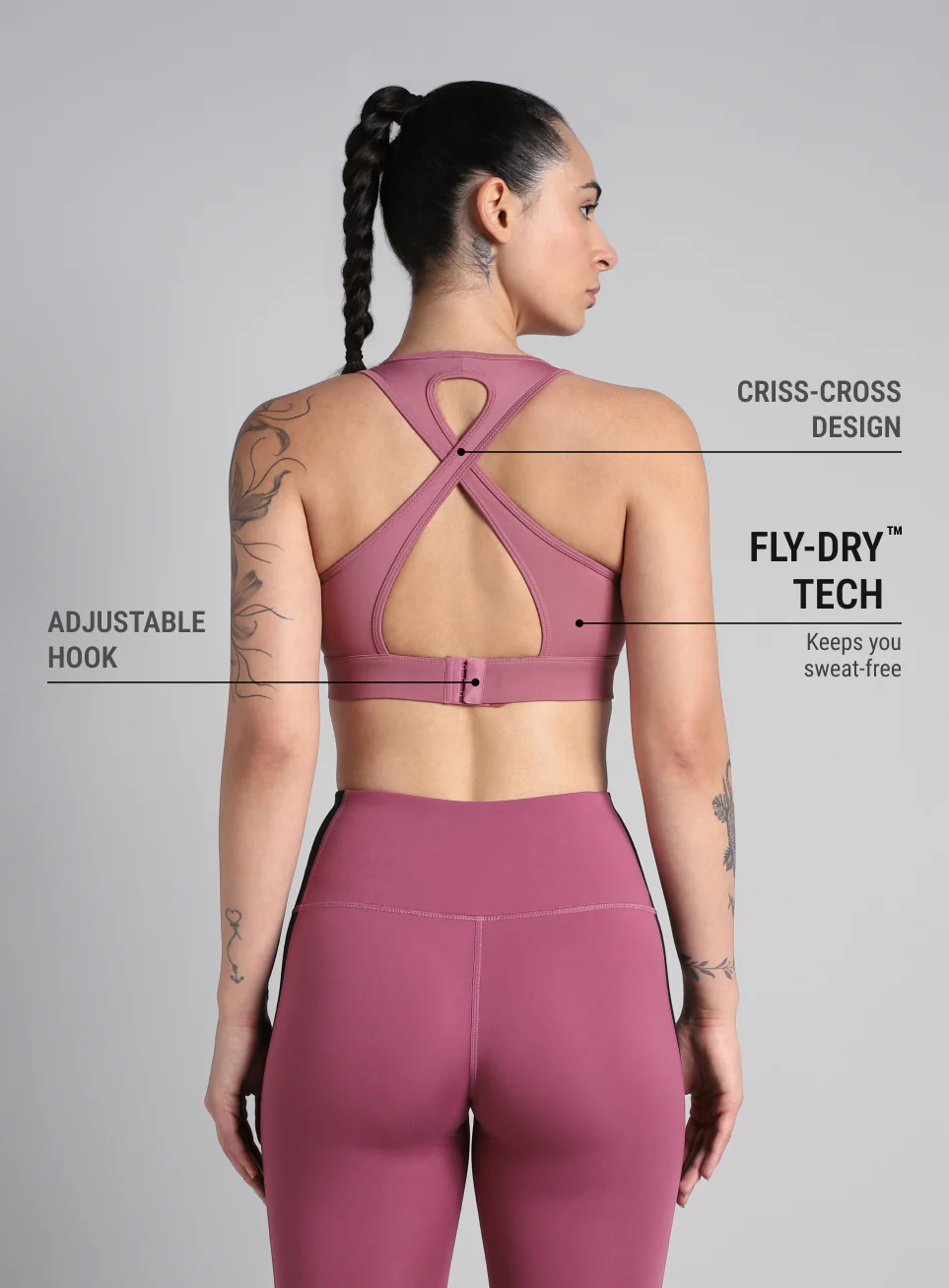 Women's Pink Training Champion Bra - Image 6