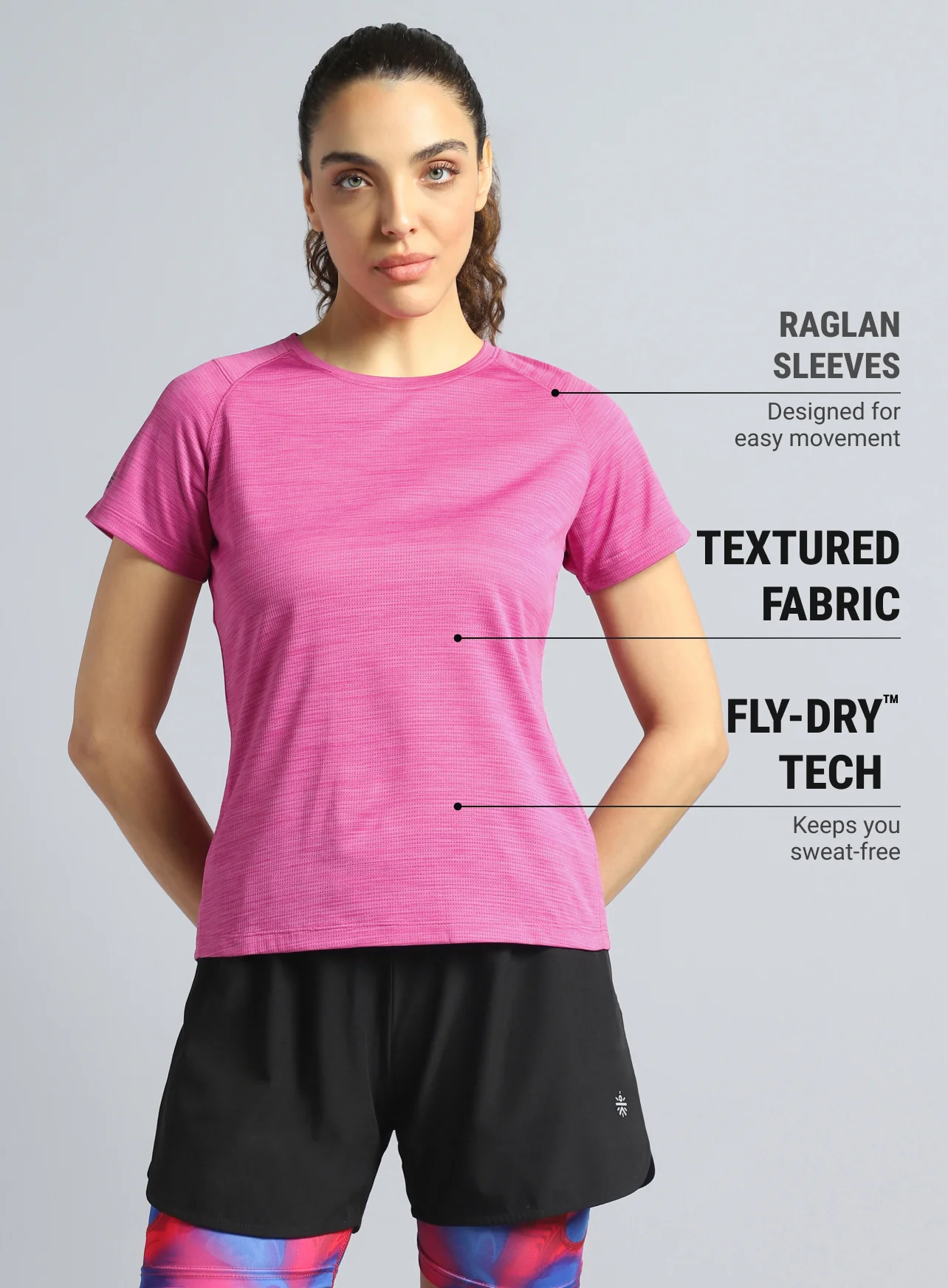 Women's Pink Training Elevate Sculpt T-shirt - Image 4