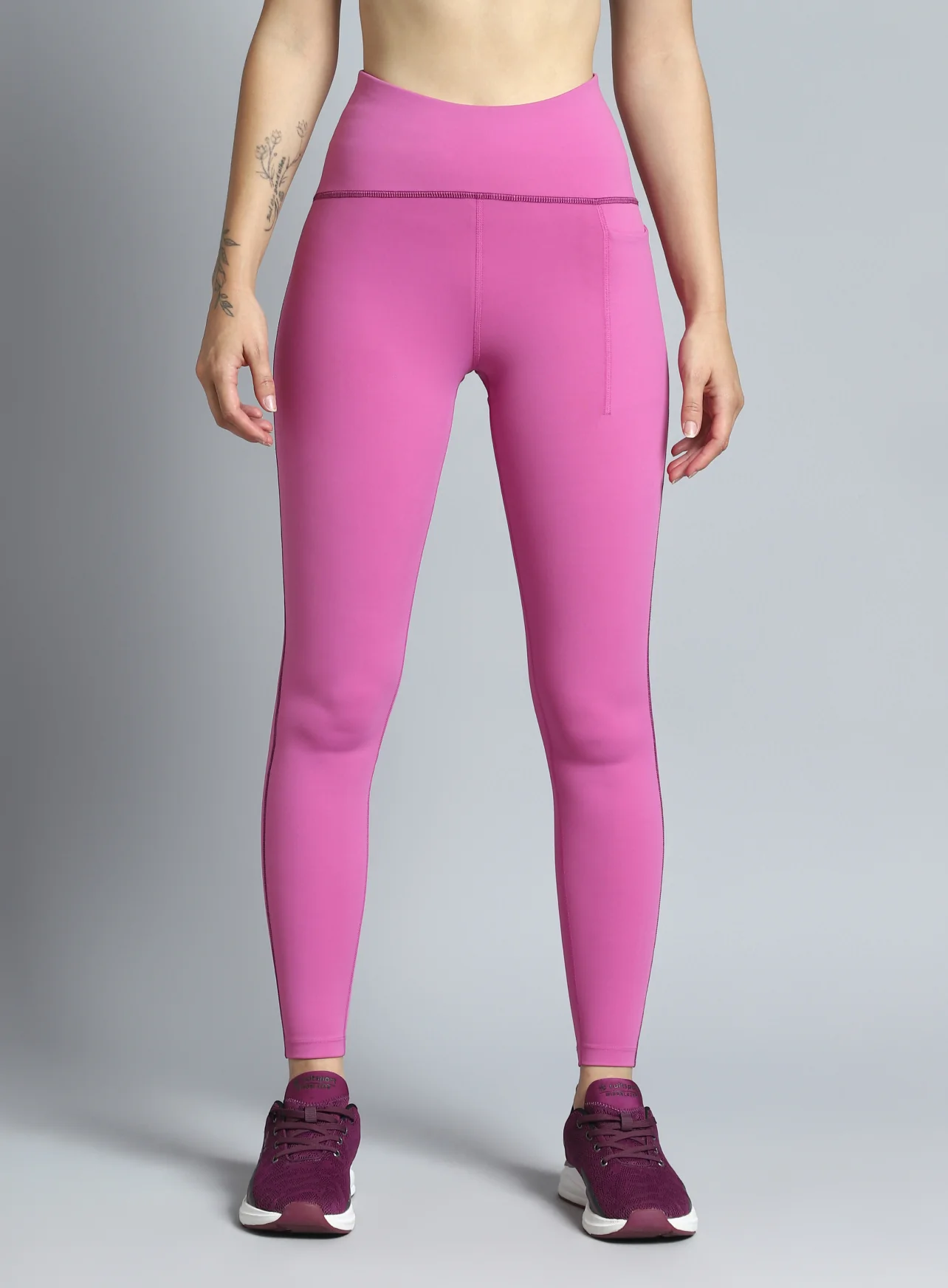 Women's Pink Training Sculpted COMFlex Tights - Image 11