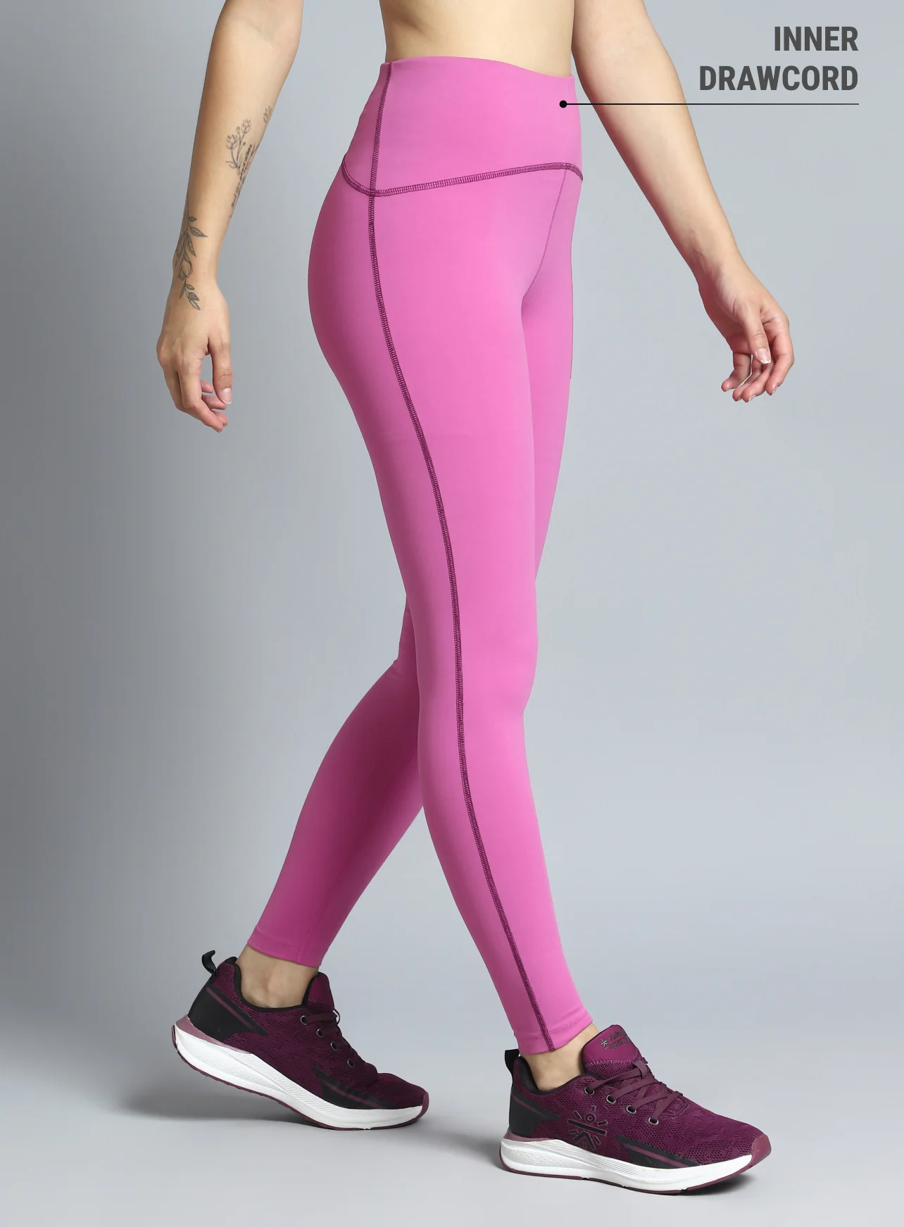 Women's Pink Training Sculpted COMFlex Tights - Image 5