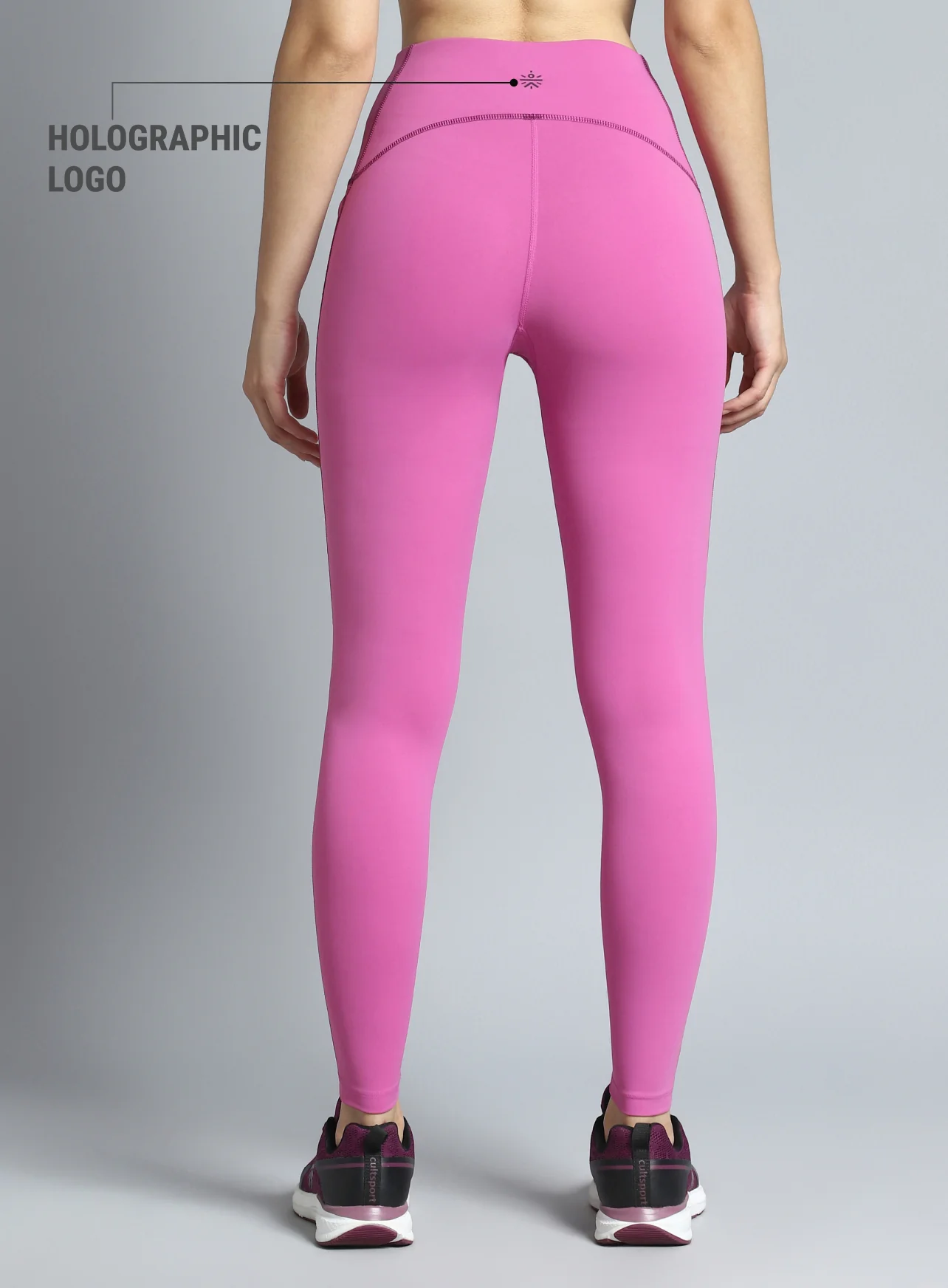 Women's Pink Training Sculpted COMFlex Tights - Image 6
