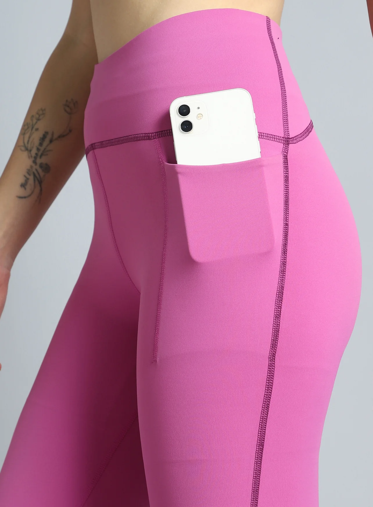 Women's Pink Training Sculpted COMFlex Tights - Image 7