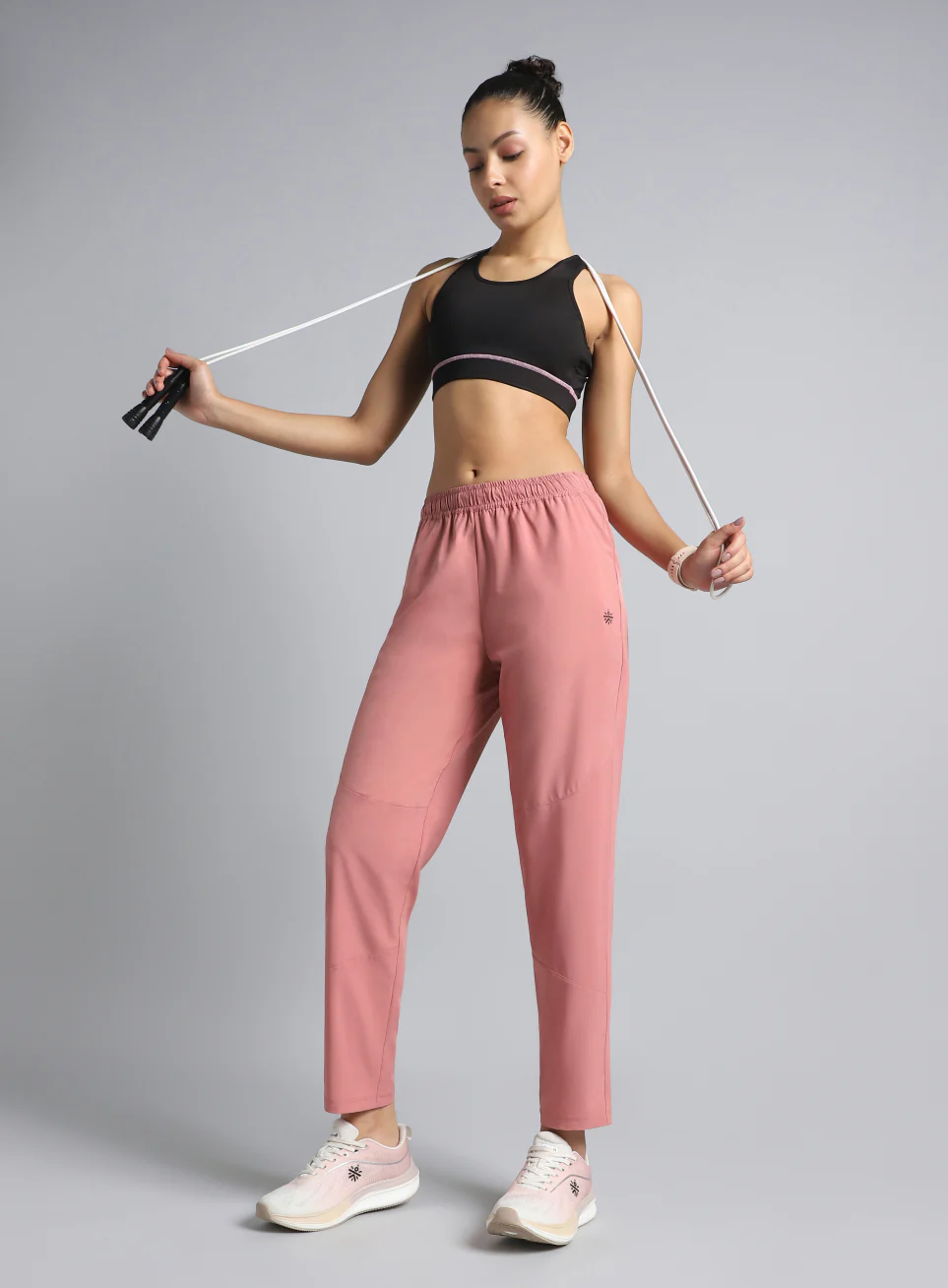 Women's Pink Training Sculpted Trackpants - Image 2