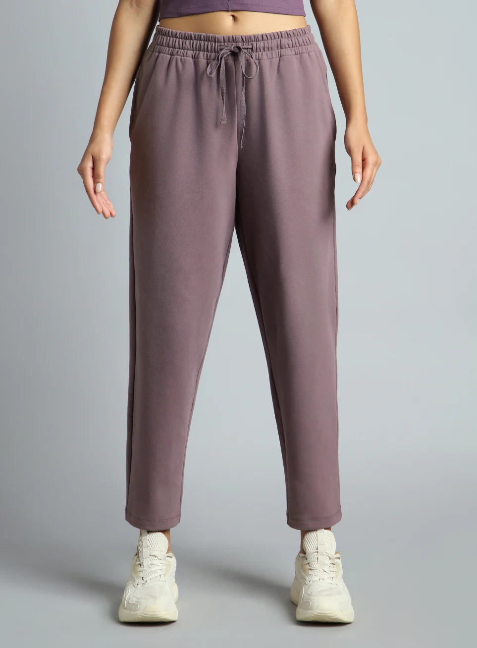 Women's Pink Traveller Tapered Fit Trackpants - Image 4
