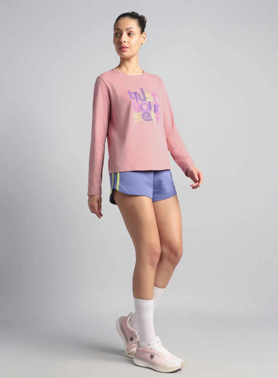 Women's Pink Trust Yourself Graphic T-shirt - Image 3