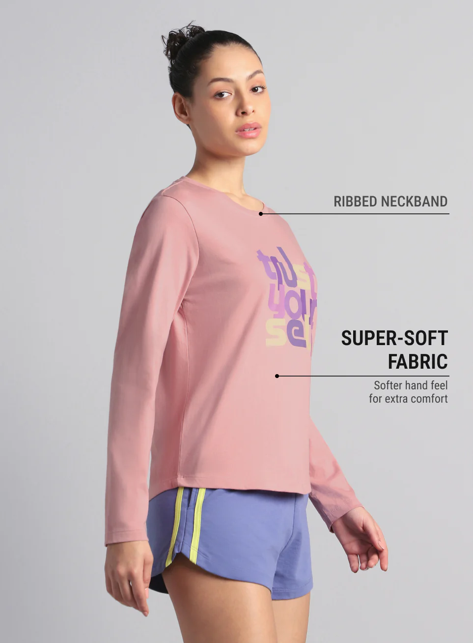 Women's Pink Trust Yourself Graphic T-shirt - Image 5