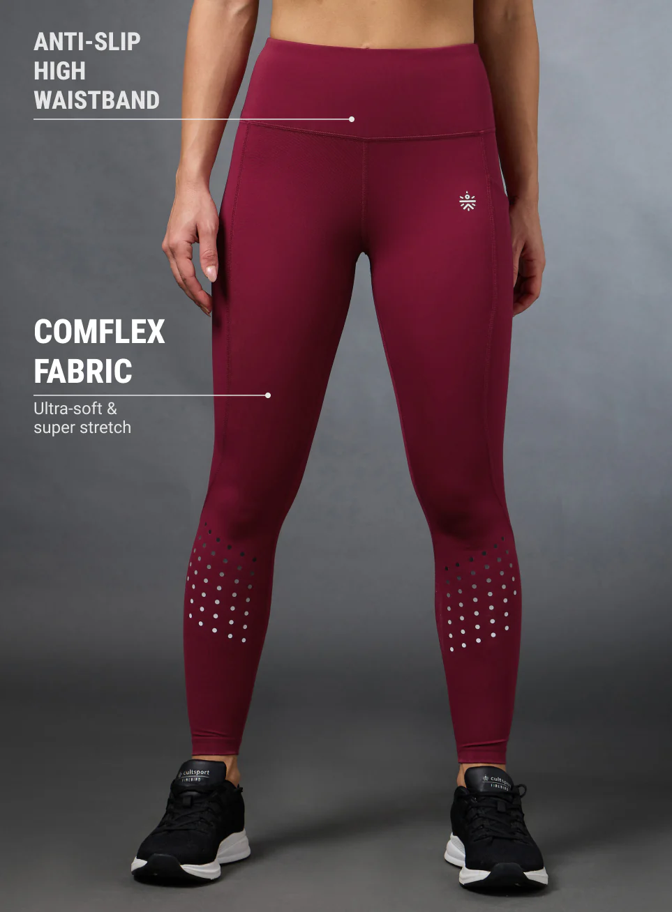 Women's Pink Ultimate Run COMFLex Tights - Image 4