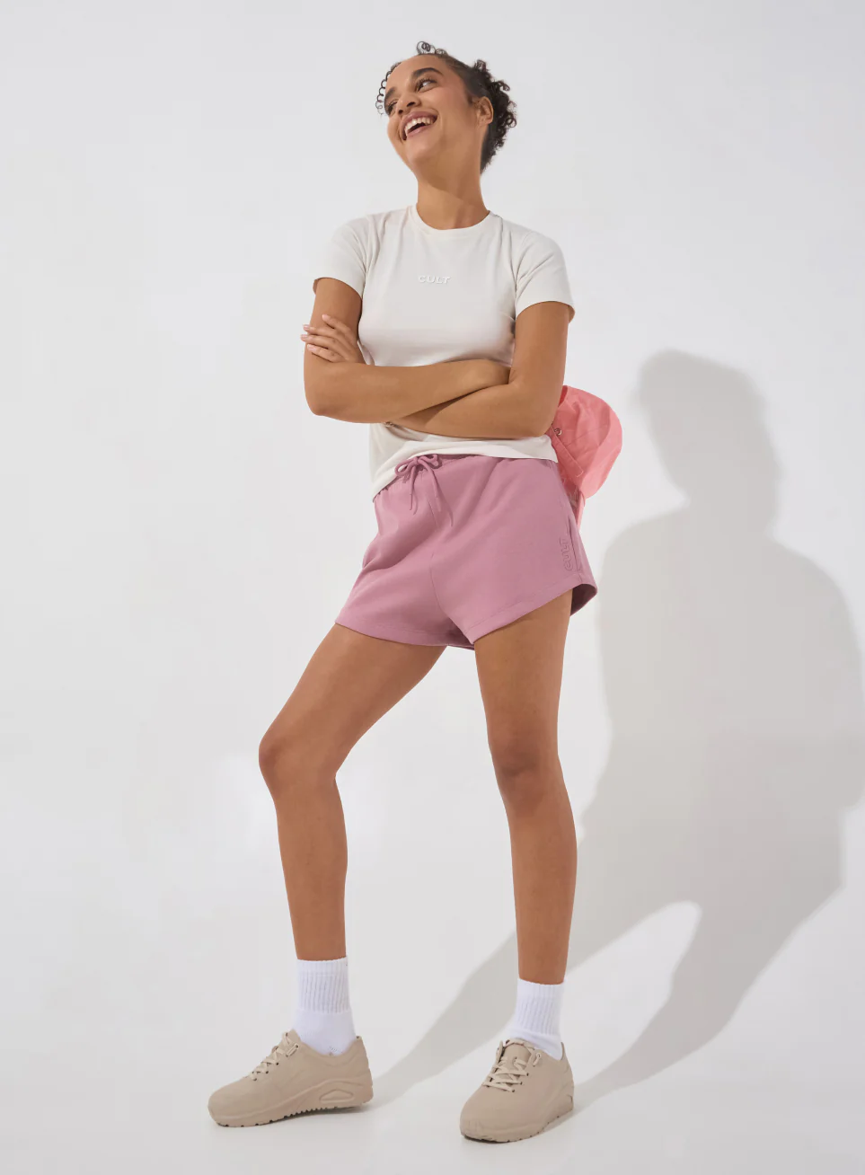 Women's Pink Ultra Luxe Classic Shorts - Image 2