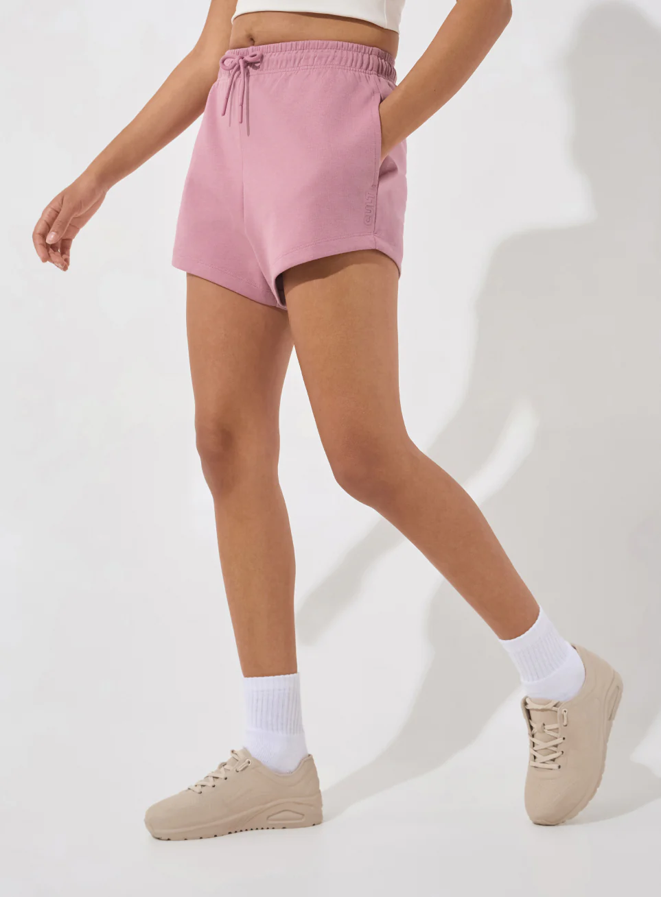 Women's Pink Ultra Luxe Classic Shorts - Image 5