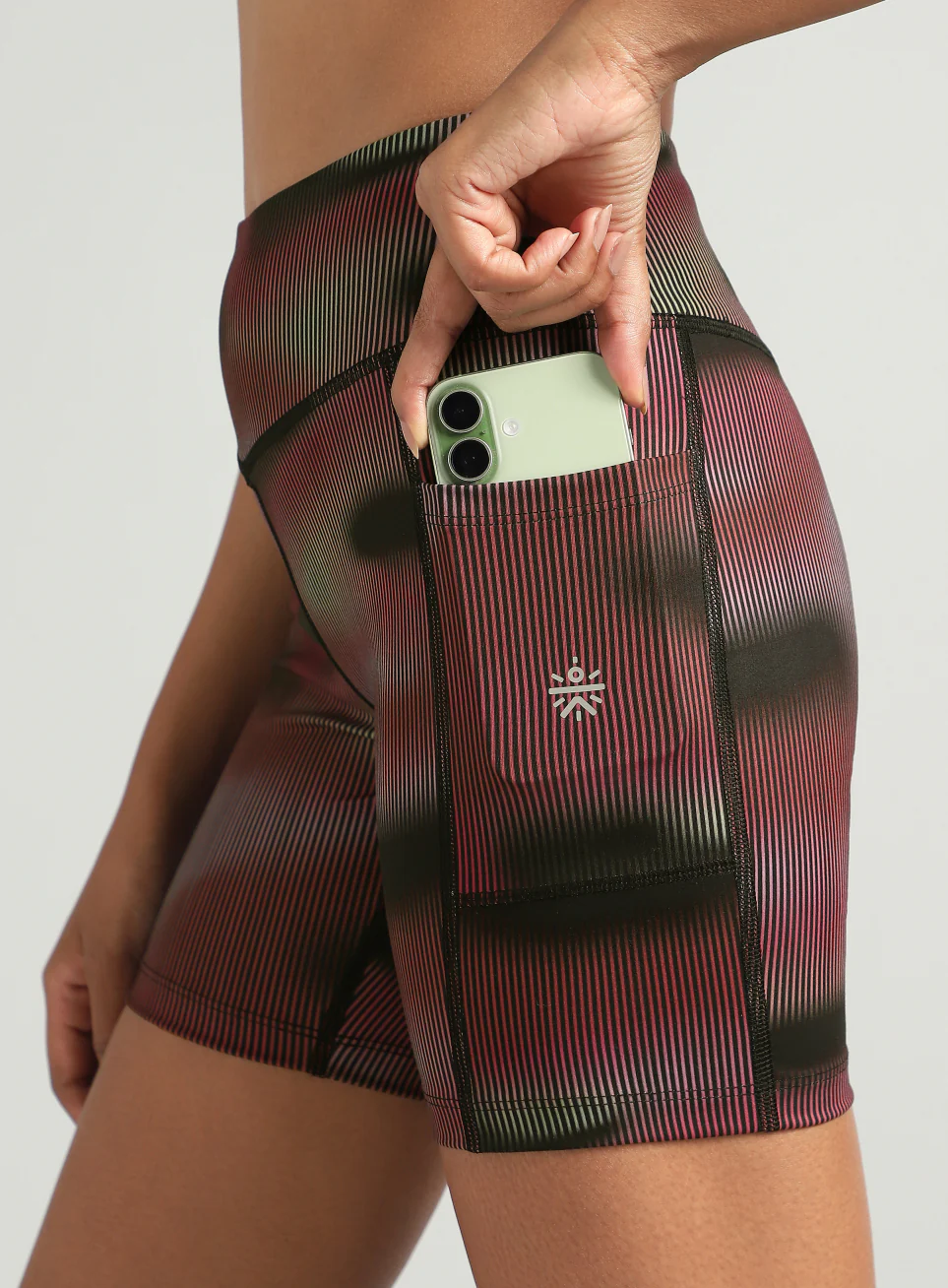 Women's Pink Urban Camo Printed COMFLex Cycling Shorts - Image 7