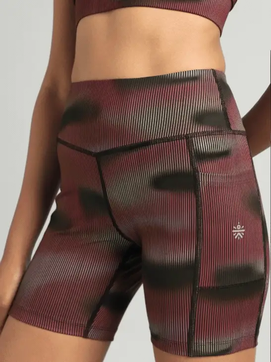 Women's Pink Urban Camo Printed COMFLex Cycling Shorts - Image 8