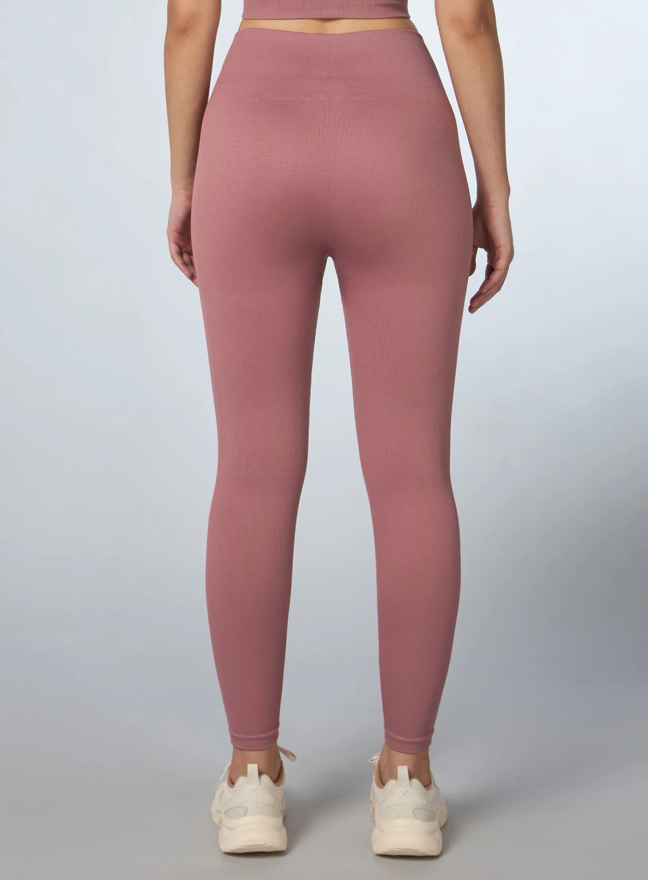 Women's Pink Versatile Seamless Tights - Image 6