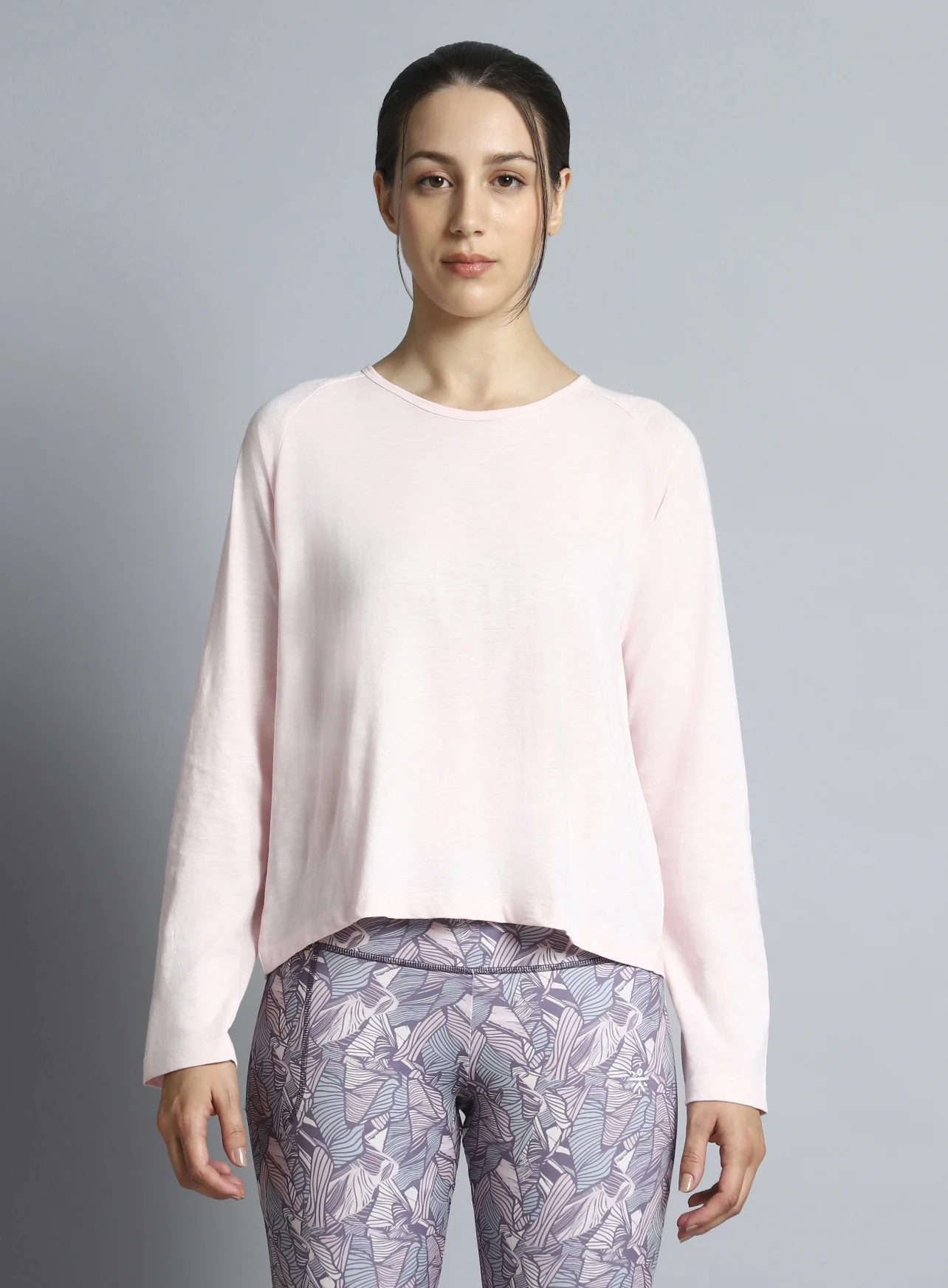 Women's Pink Yoga Flow Full Sleeve Top - Image 11