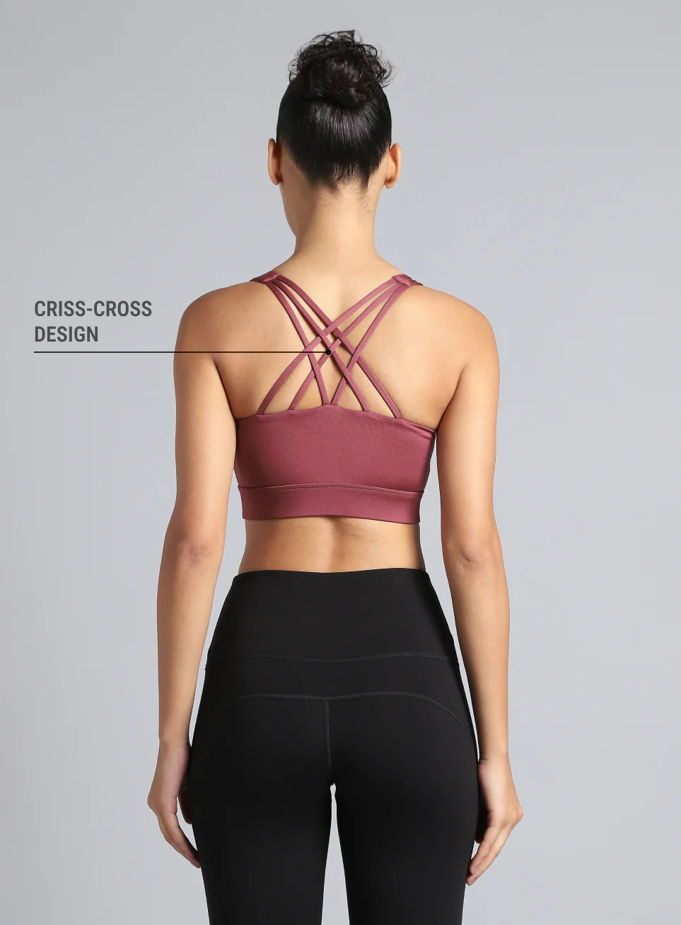 Women's Pink Yoga Flow High Support Bra - Image 6