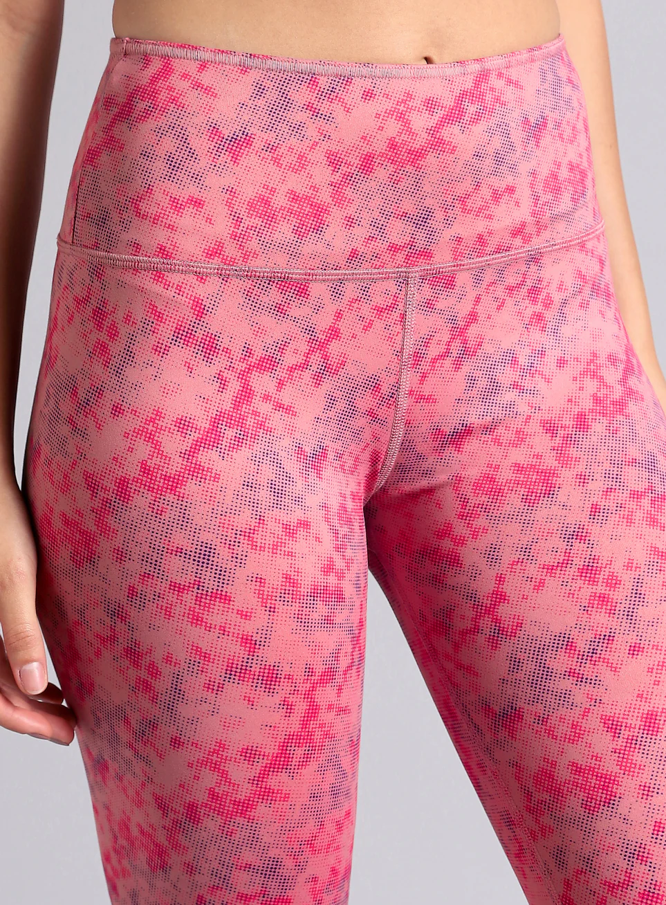 Women's Pink Yoga Reversible COMFlex Tights - Image 11