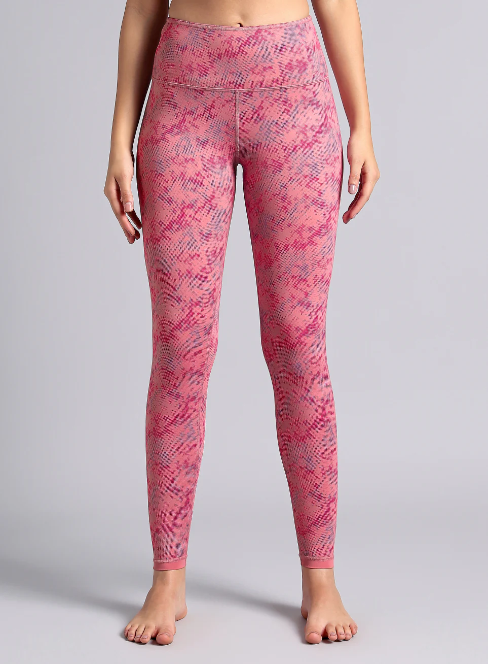 Women's Pink Yoga Reversible COMFlex Tights - Image 5