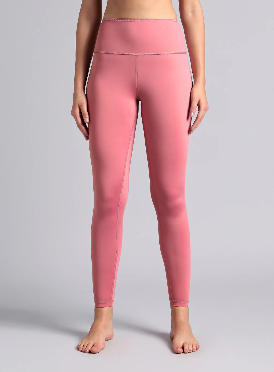 Women's Pink Yoga Reversible COMFlex Tights - Image 6
