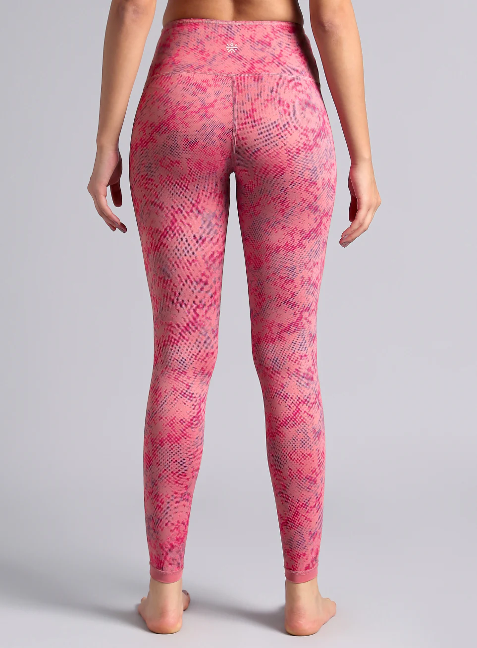 Women's Pink Yoga Reversible COMFlex Tights - Image 9