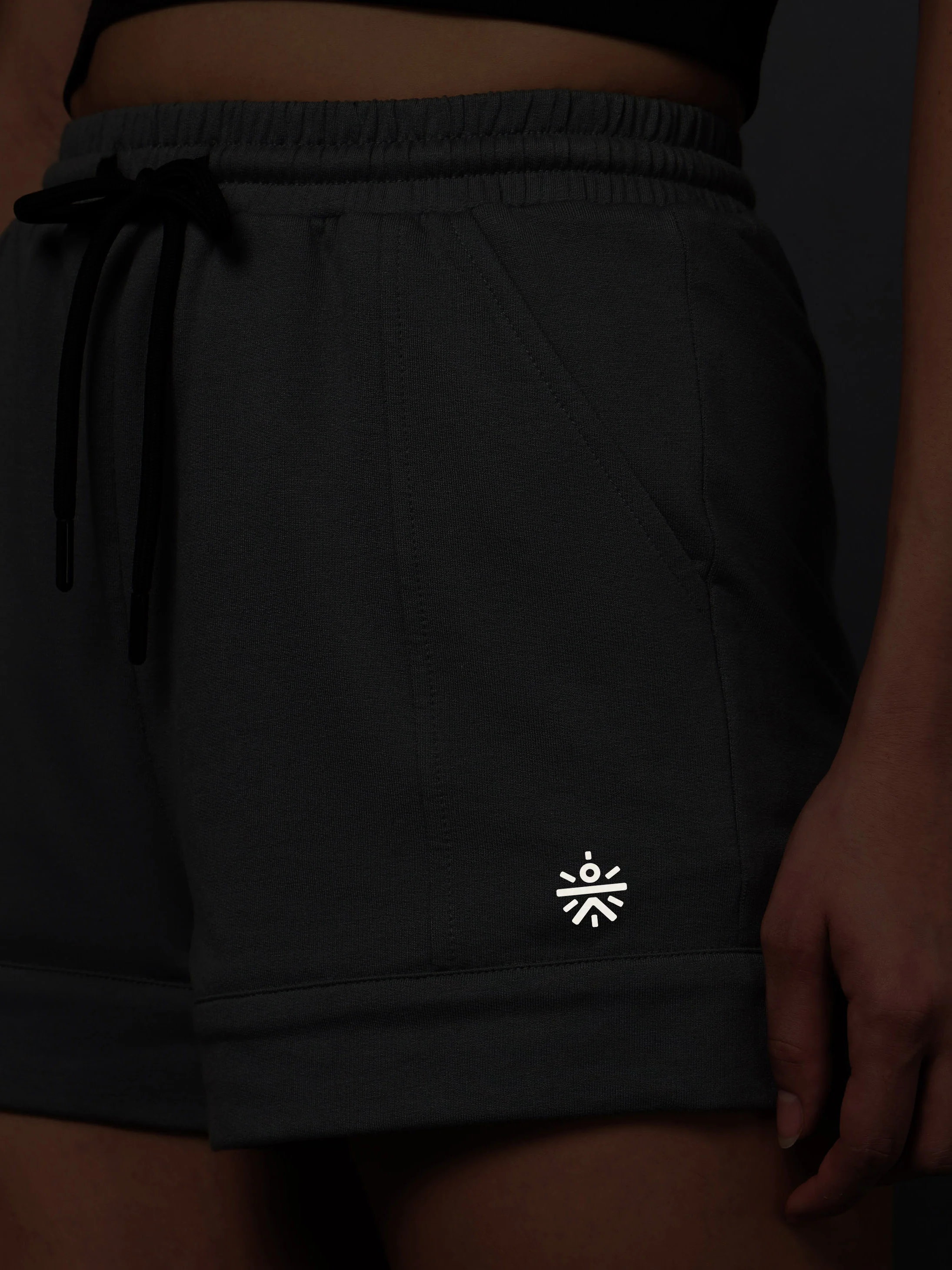 Women's Play All Day Grey Shorts - Image 8