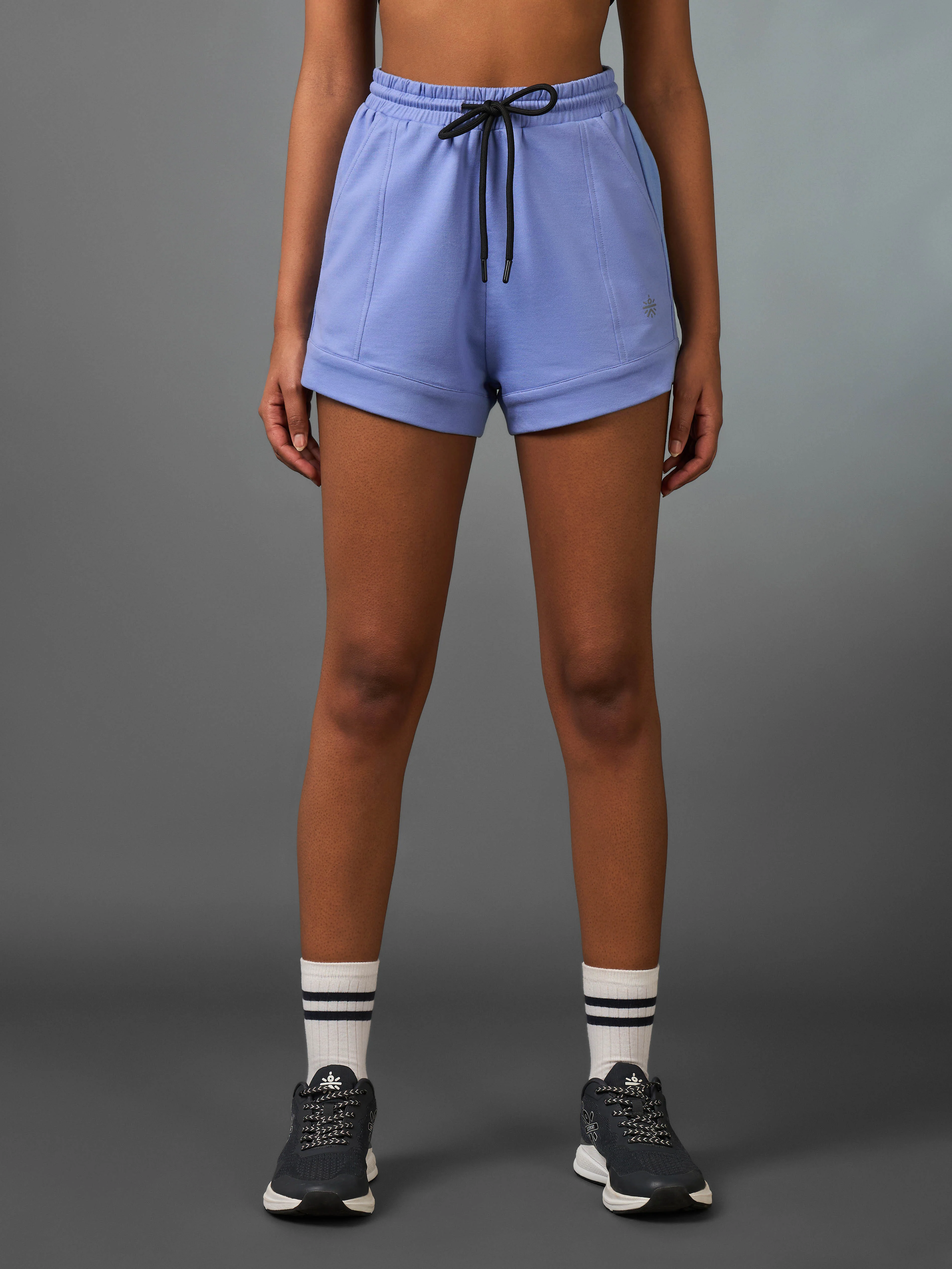 Women's Play All Day Purple Shorts - Image 4
