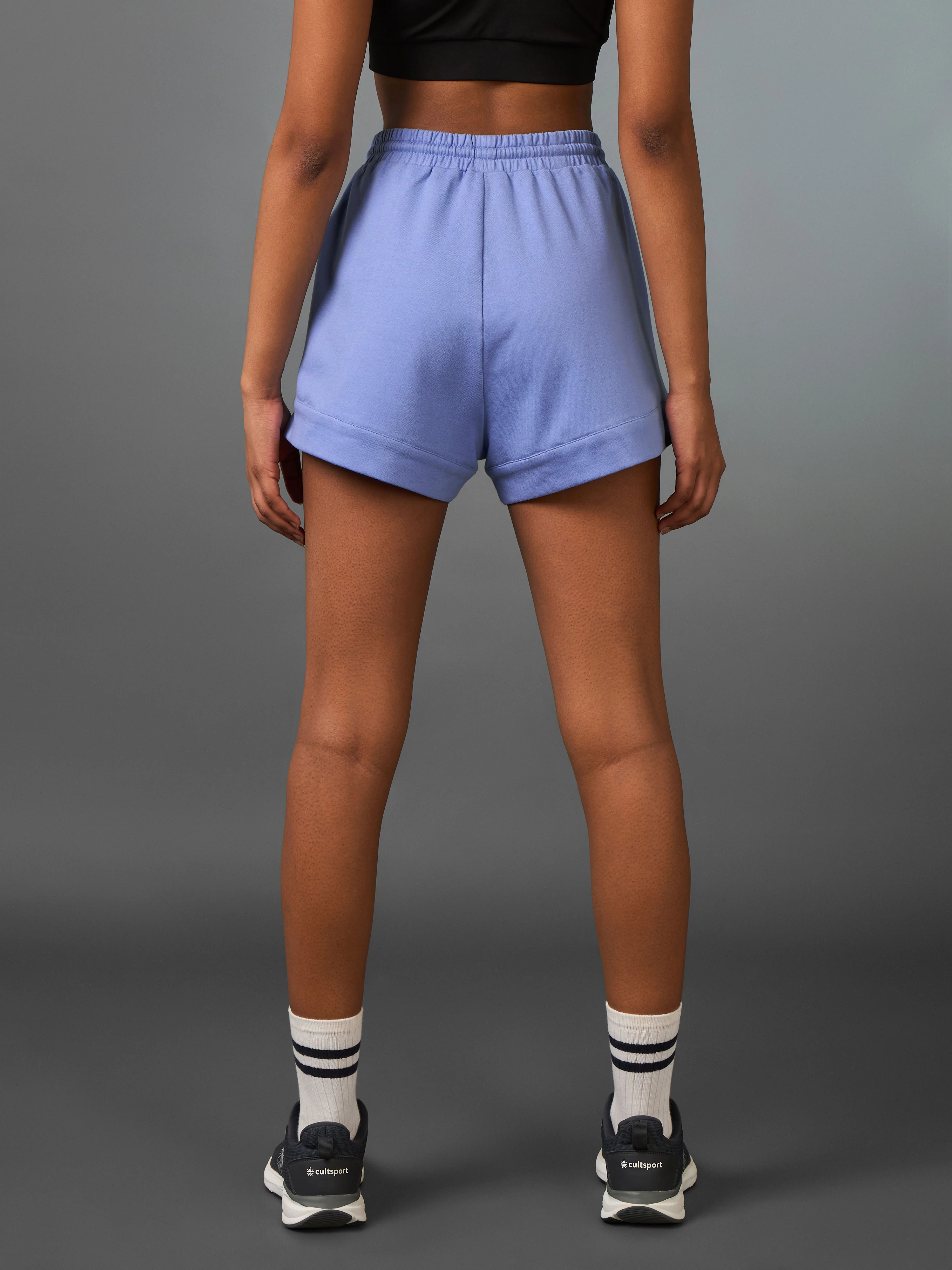 Women's Play All Day Purple Shorts - Image 6