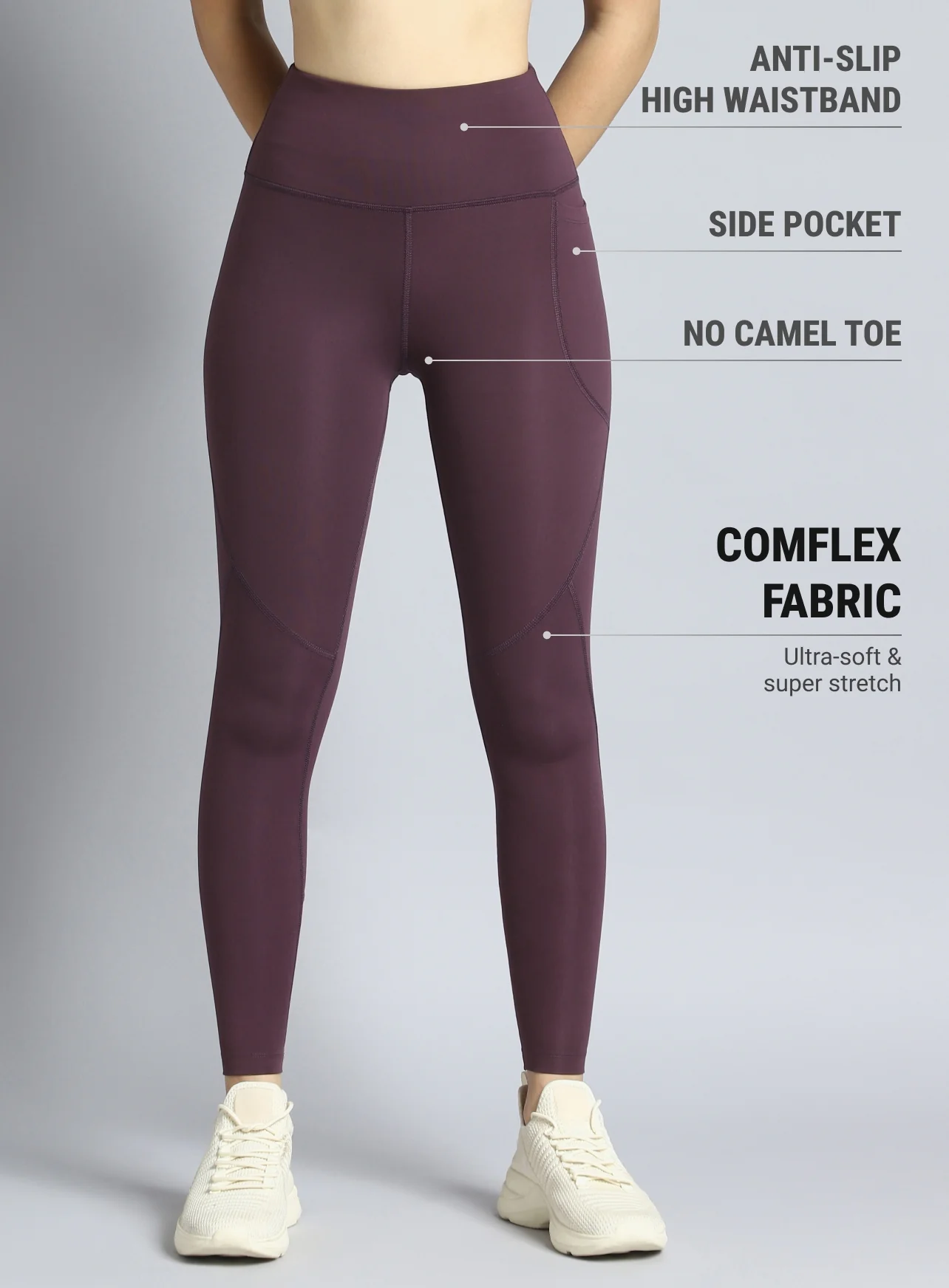 Women's Plum Dance Flow Tights - Image 3