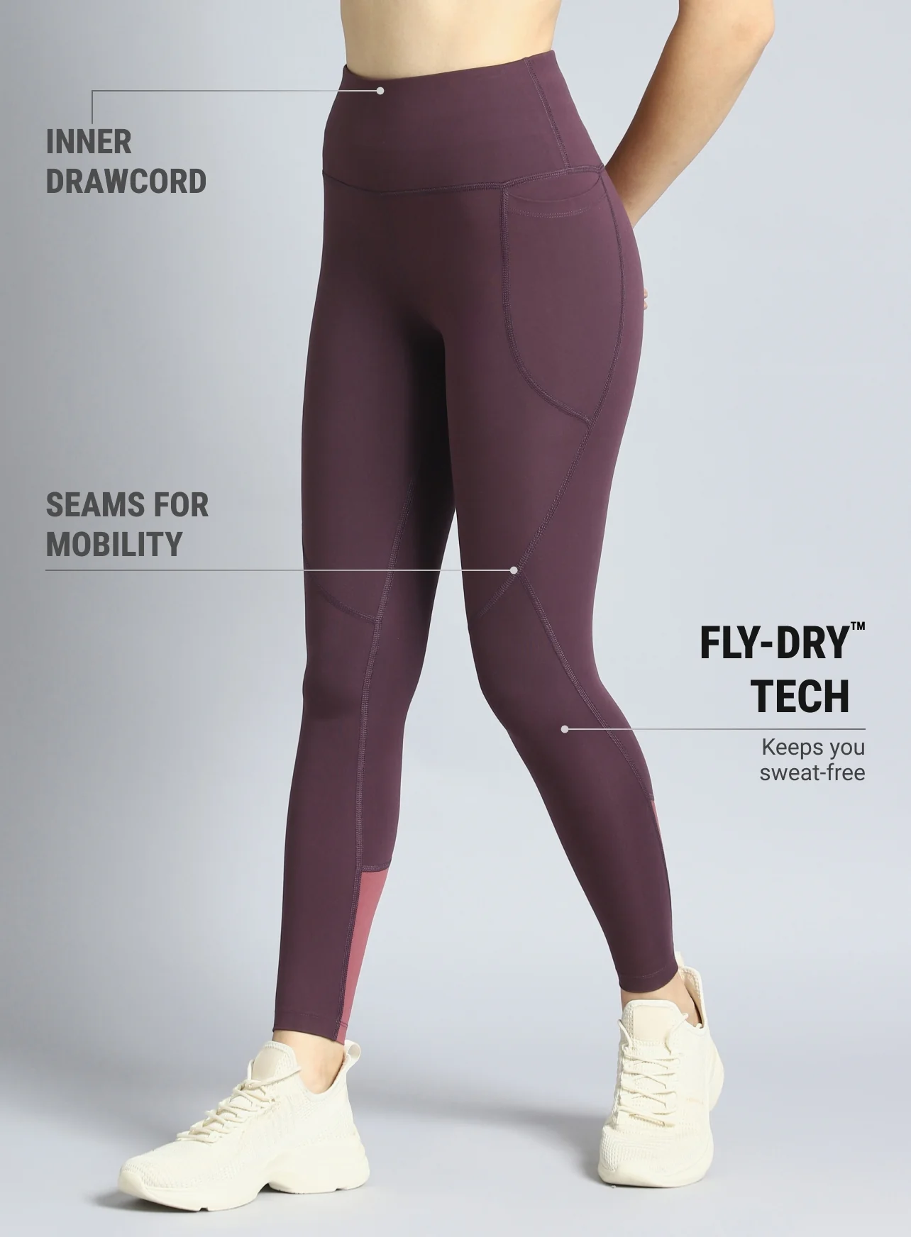 Women's Plum Dance Flow Tights - Image 4