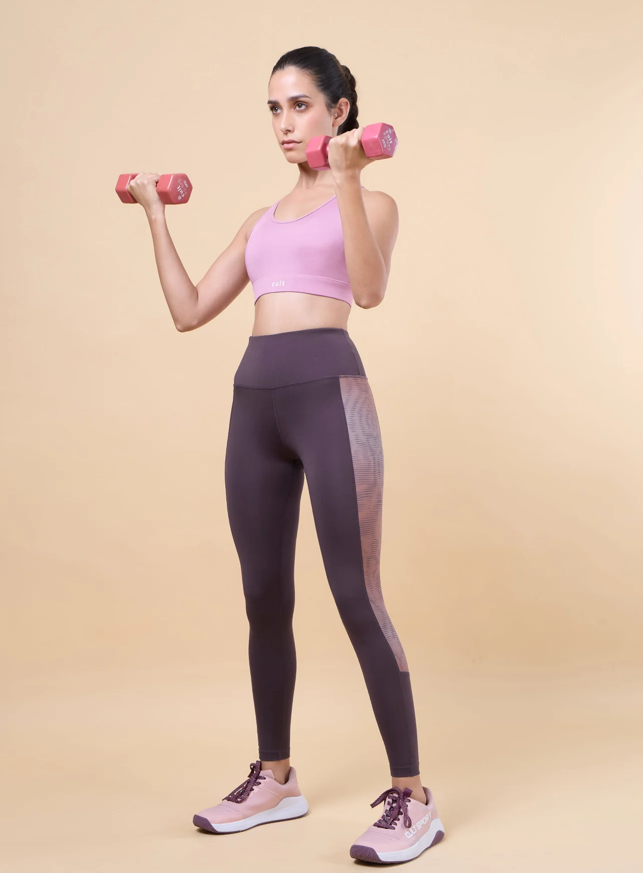 Women's Plum Energy Map Printed COMFlex Tights - Image 2