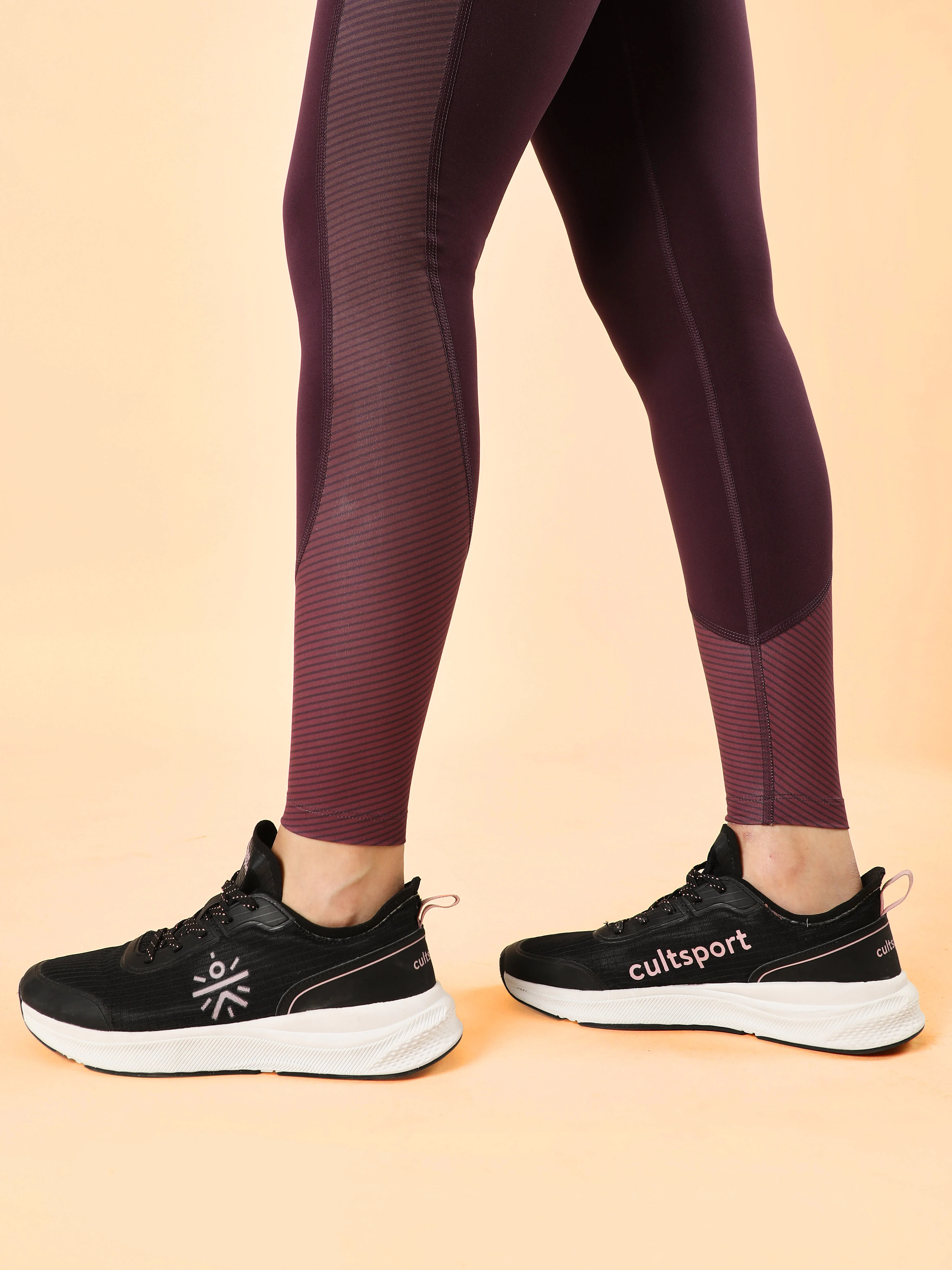 Women's Plum Energy Print Sculpted COMFlex Tights - Image 7
