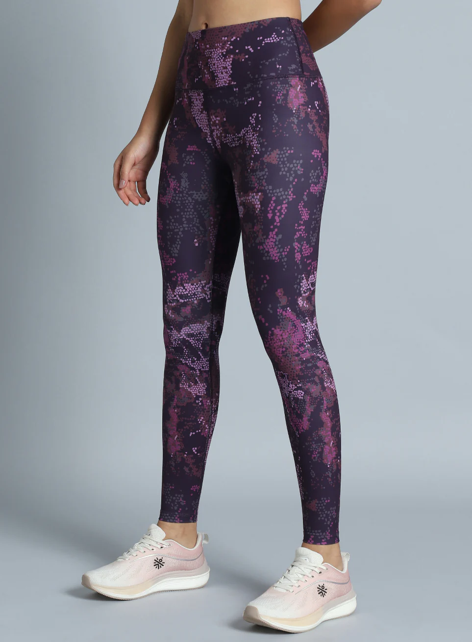 Women's Plum Printed Train All Day COMFlex Tights - Image 5