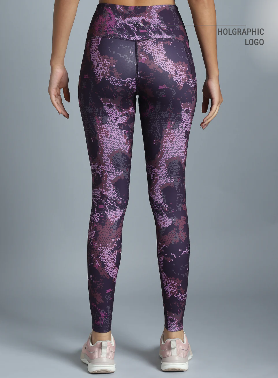Women's Plum Printed Train All Day COMFlex Tights - Image 6