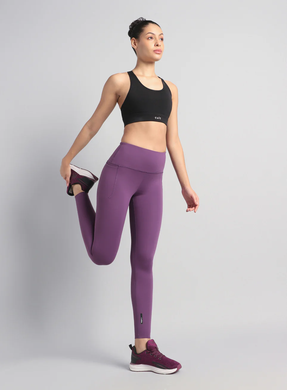 Women's Plum Train All Day COMFlex Tights - Image 2