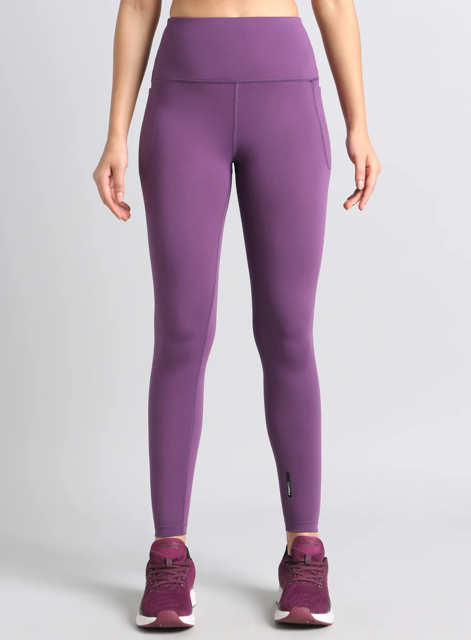 Women's Plum Train All Day COMFlex Tights - Image 4