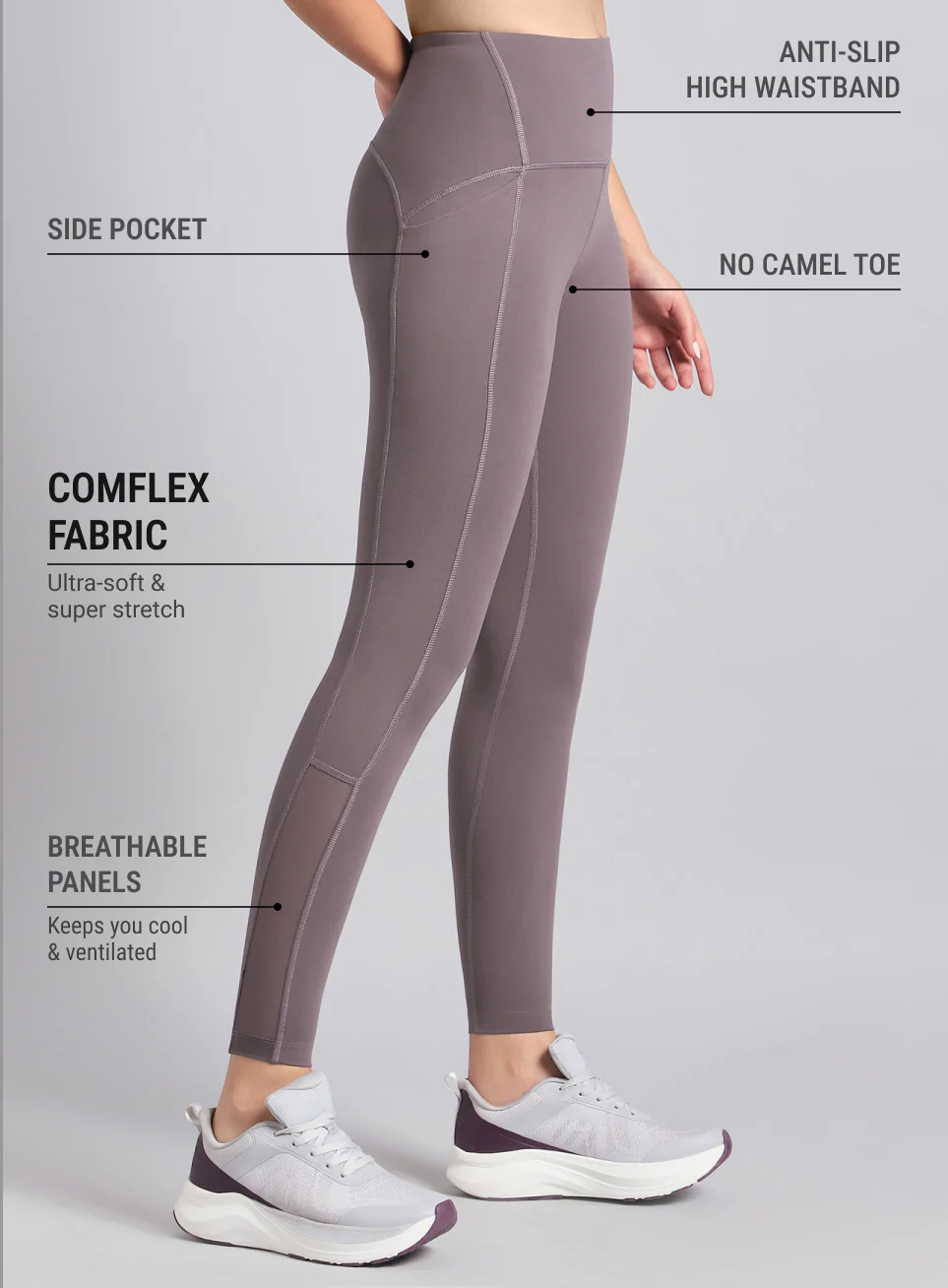 Women's Plum Training Shape Shifter COMFlex Tights - Image 5