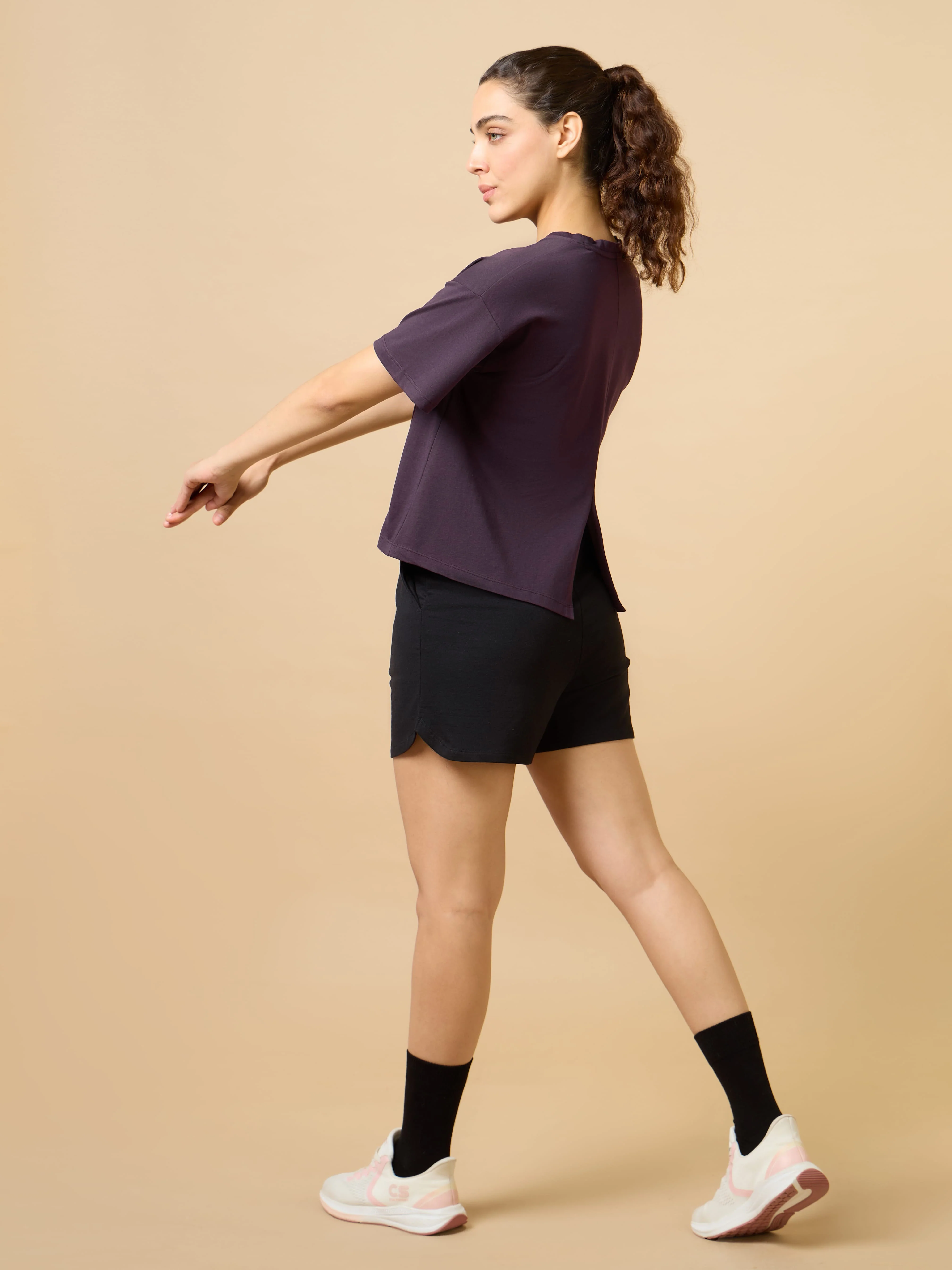 Women's Plum Workout Essential T-shirt - Image 3