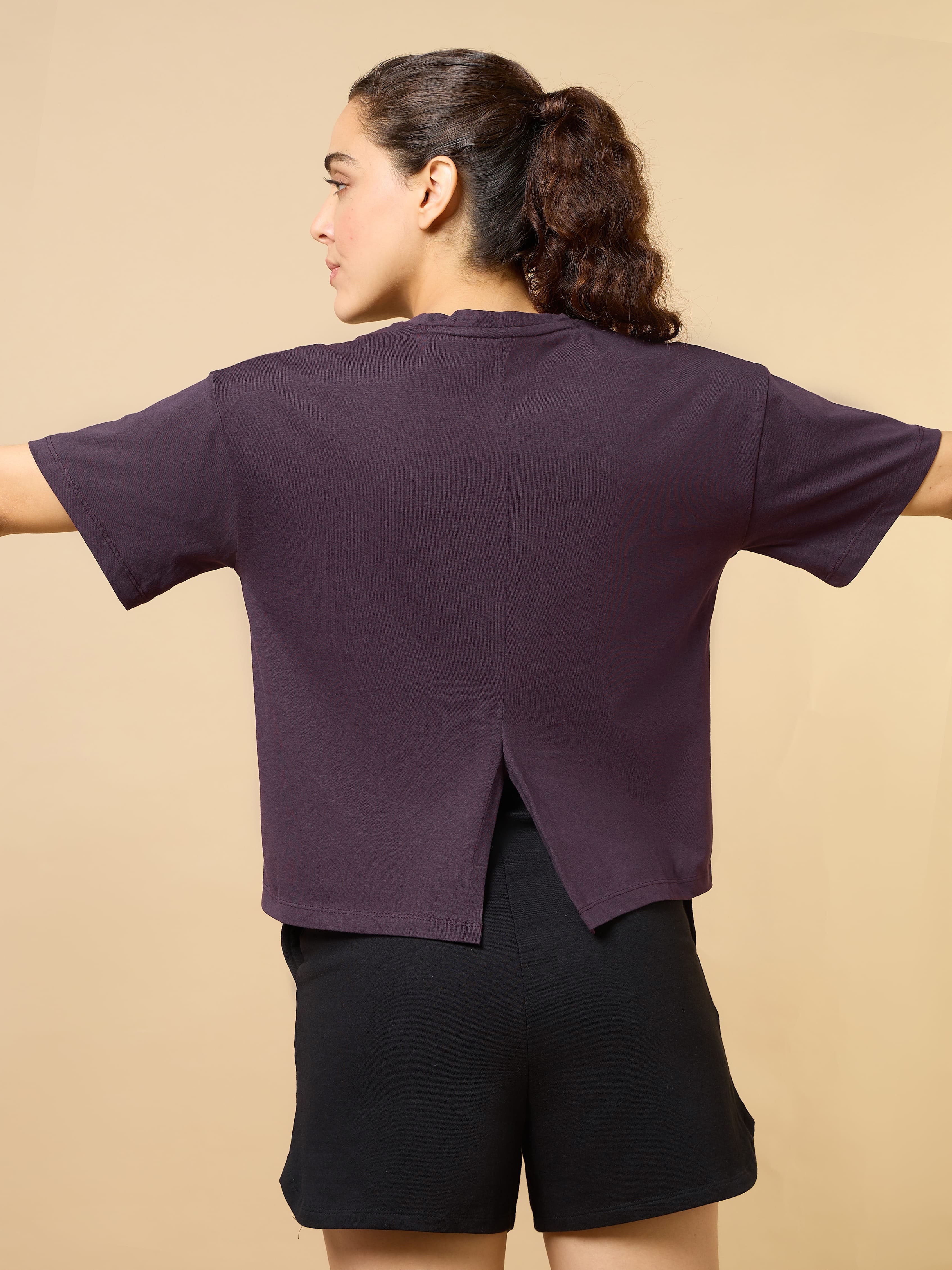 Women's Plum Workout Essential T-shirt - Image 8