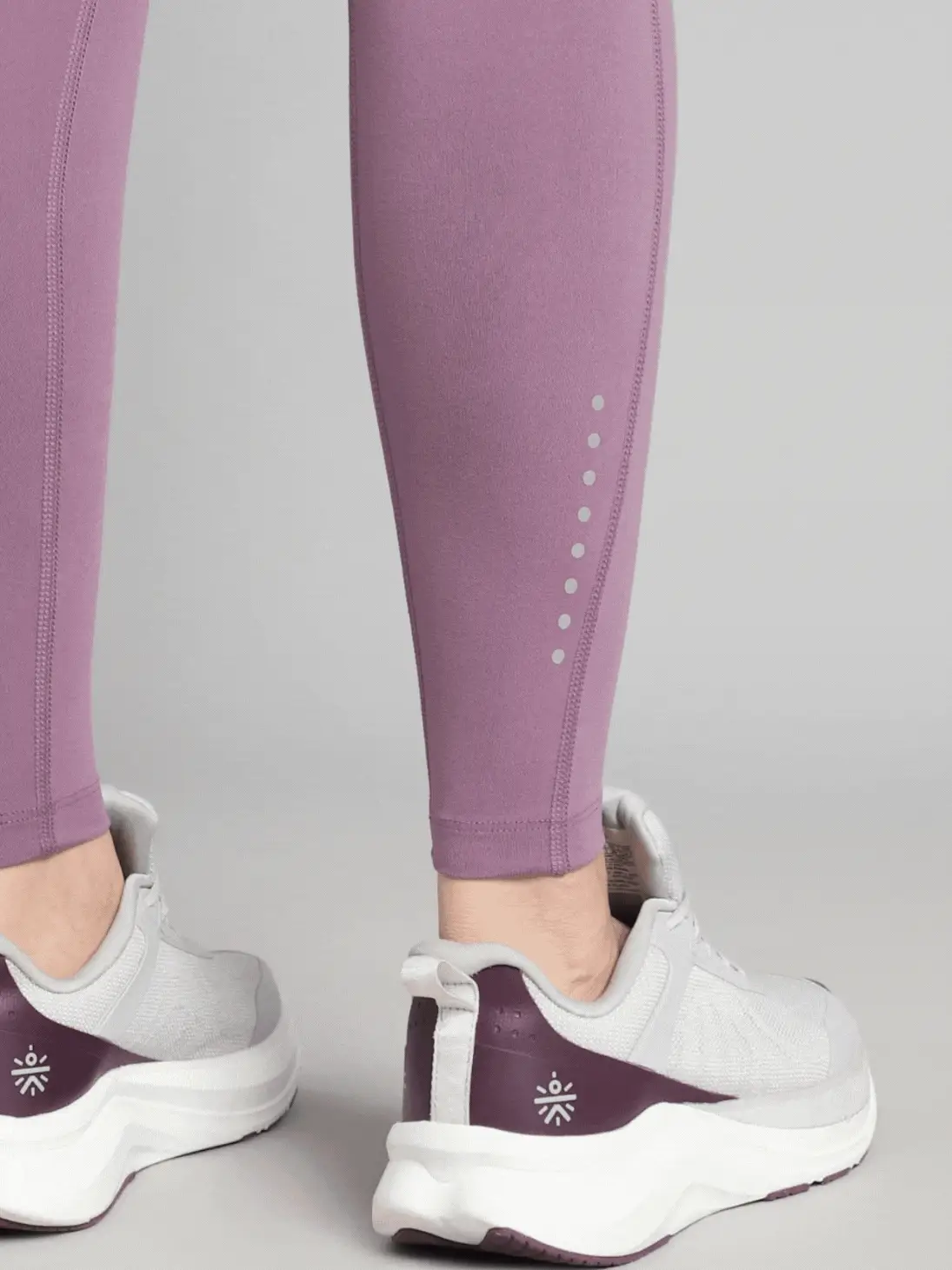 Women's Purple AbsoluteFit Neon Pop Leggings with Side Pockets - Image 8