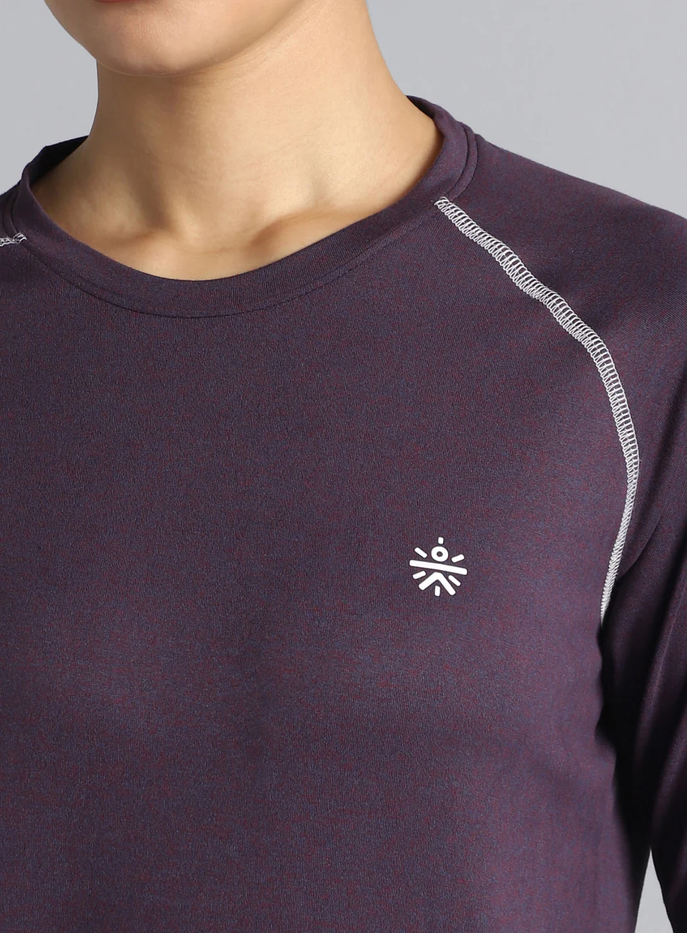 Women's Purple Active Day COMFORtech Full Sleeve T-Shirt - Image 7