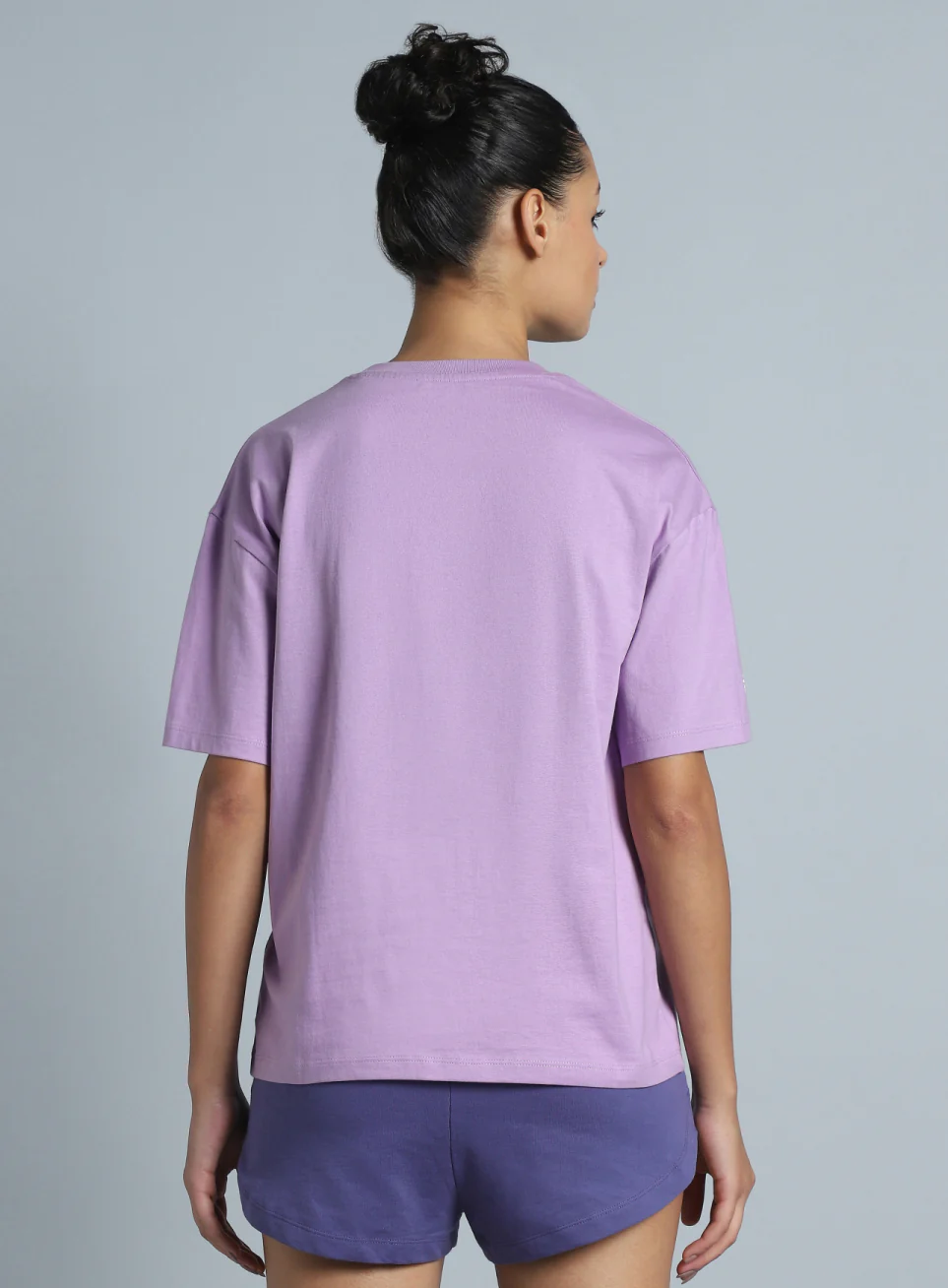 Women's Purple Back print Oversized fit T-shirt - Image 6