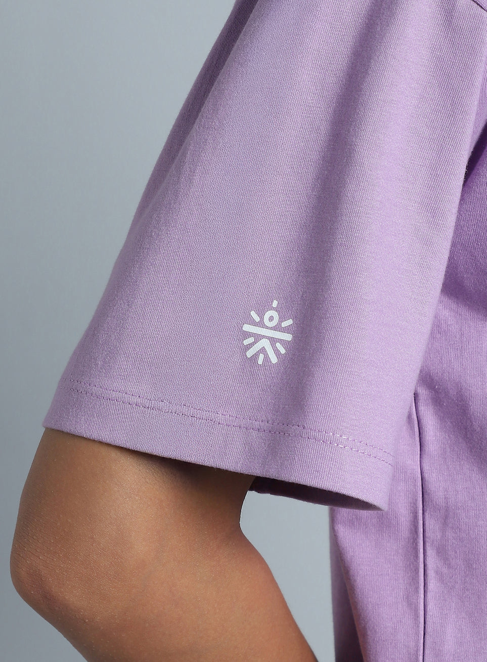 Women's Purple Back print Oversized fit T-shirt - Image 8