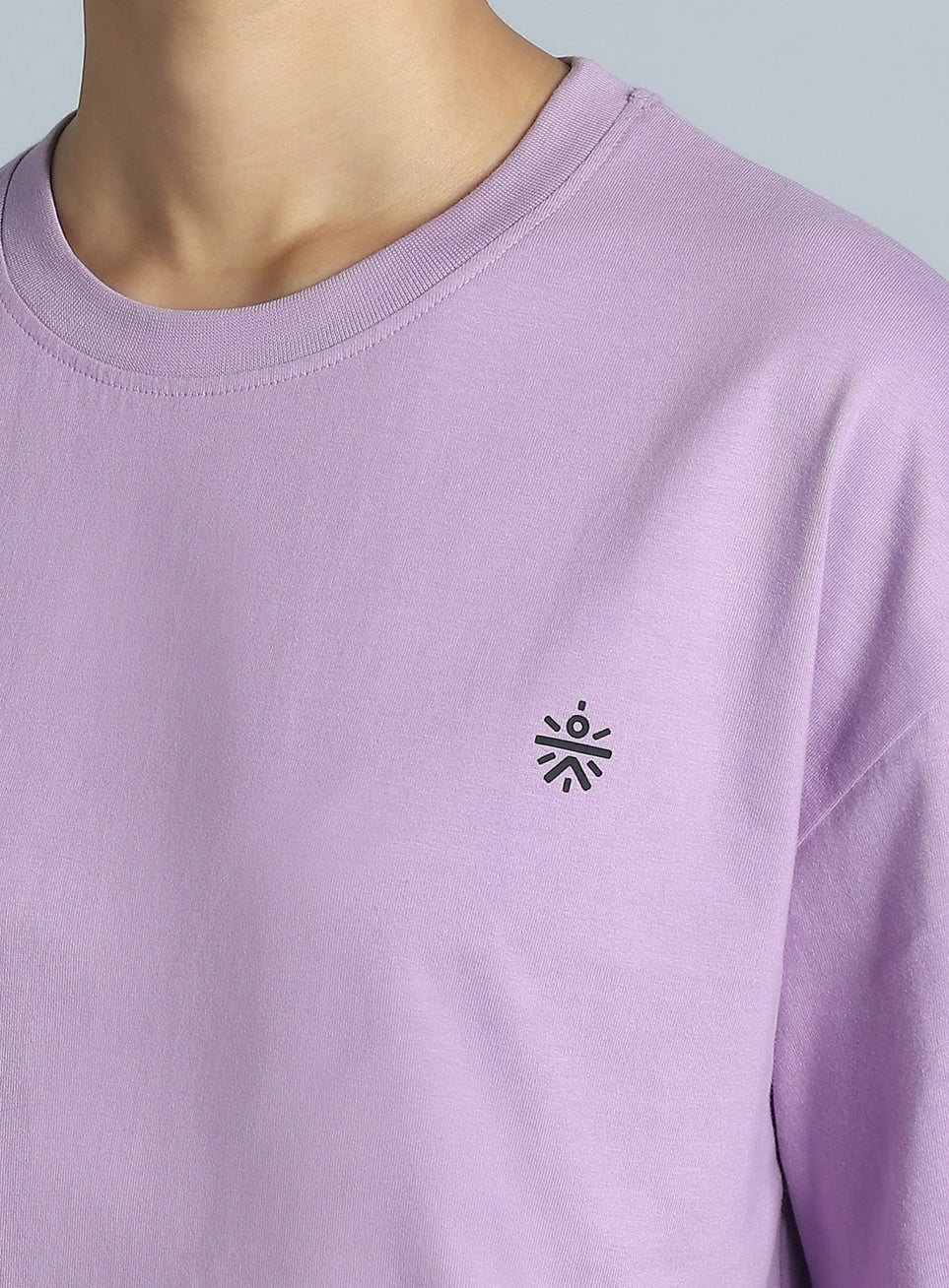 Women's Purple Back Print Relaxed Fit T-shirt - Image 7