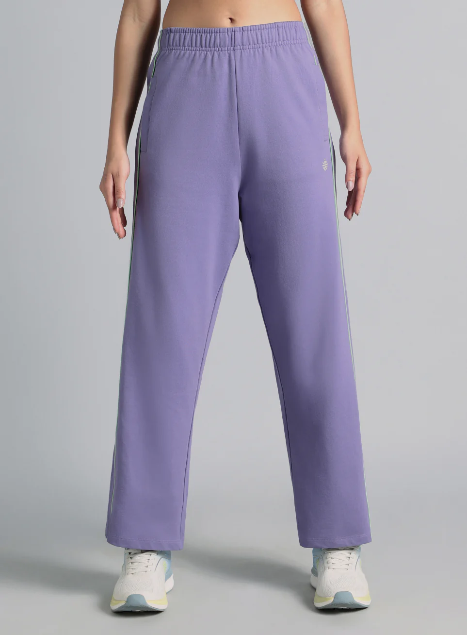 Women's Purple Community Straight Trackpants - Image 4