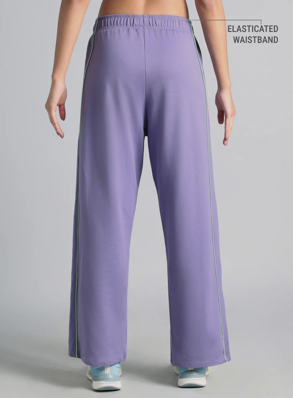 Women's Purple Community Straight Trackpants - Image 6