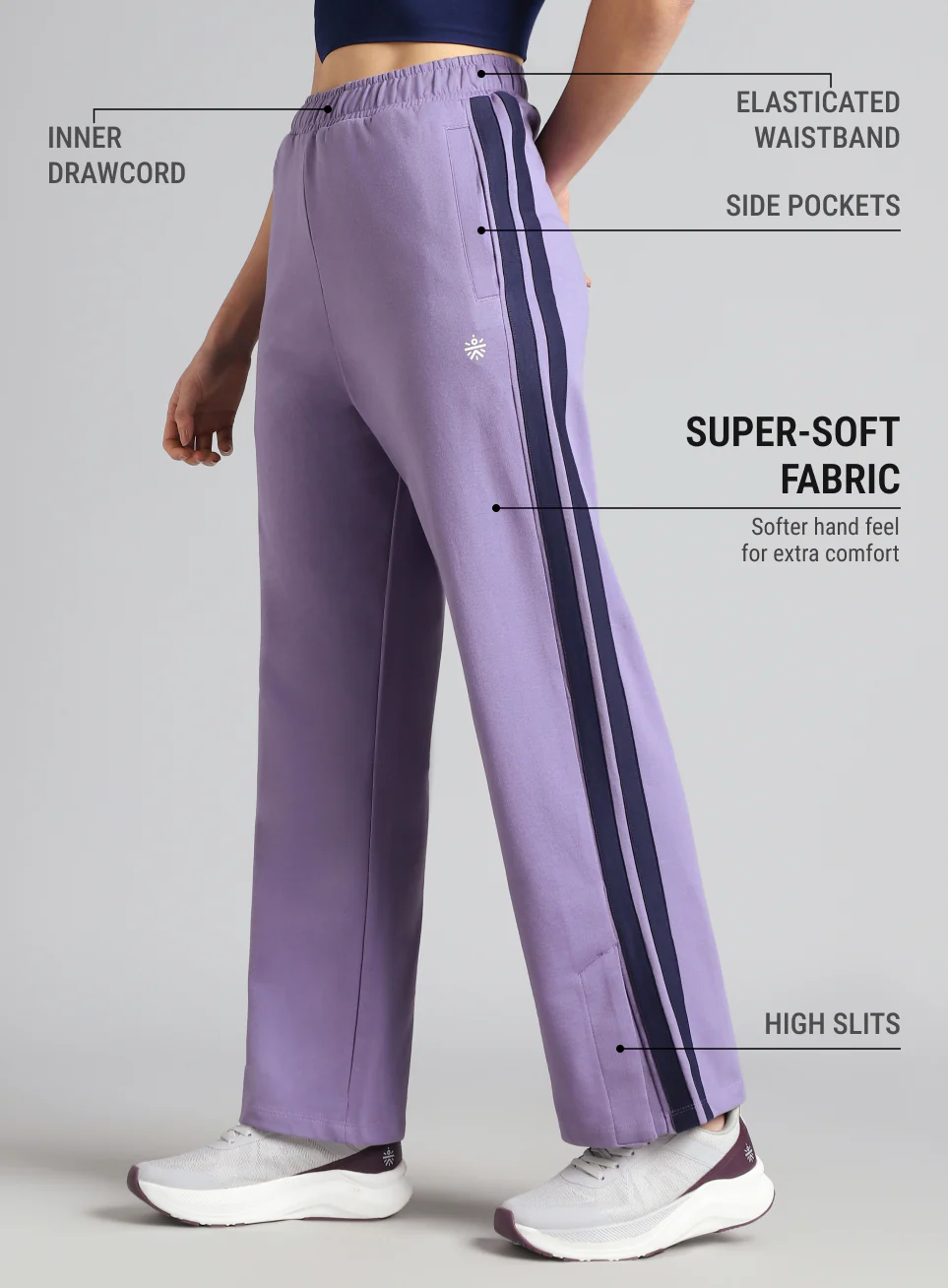 Women's Purple Dance Flow Trackpants - Image 5