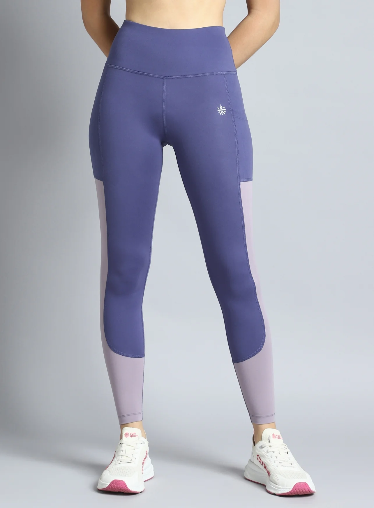 Women's Purple Dance Off Colourblock COMFLex Tights - Image 11