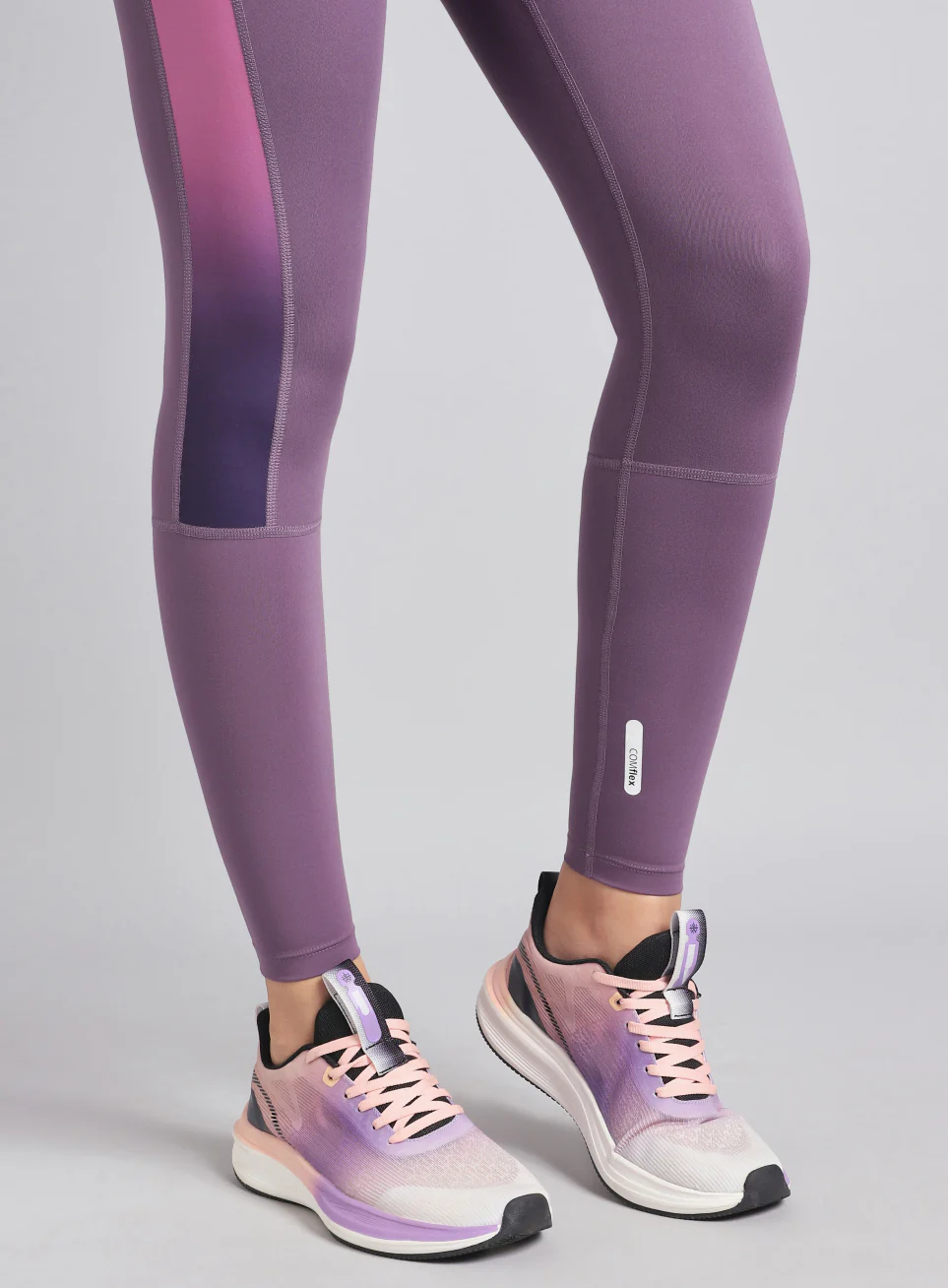 Women's Purple Energy Print Training COMFlex Tights - Image 7
