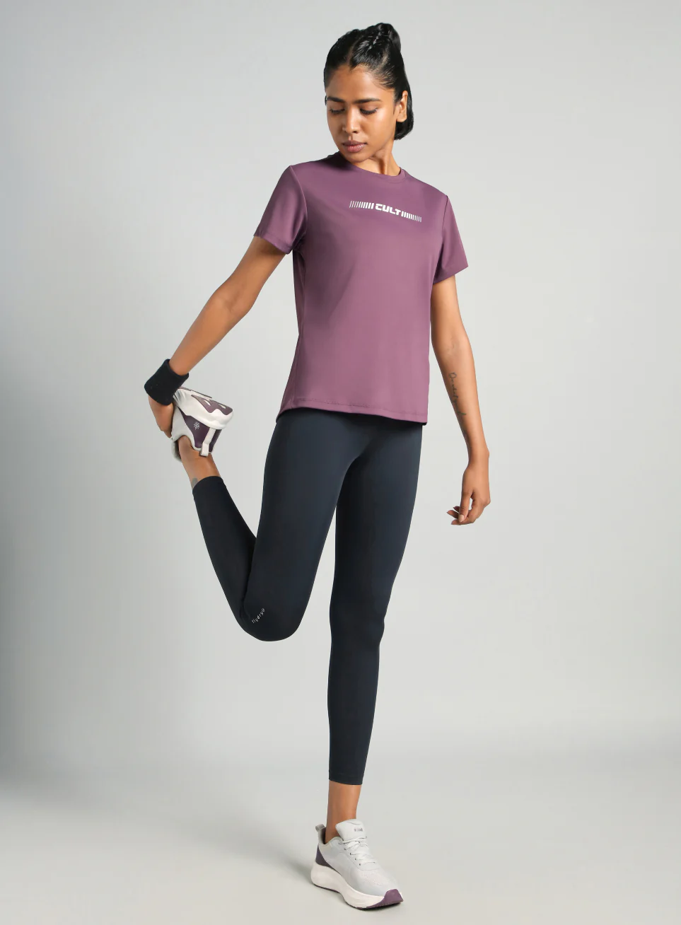 Women's Purple Everyday Performance T-shirt - Image 2